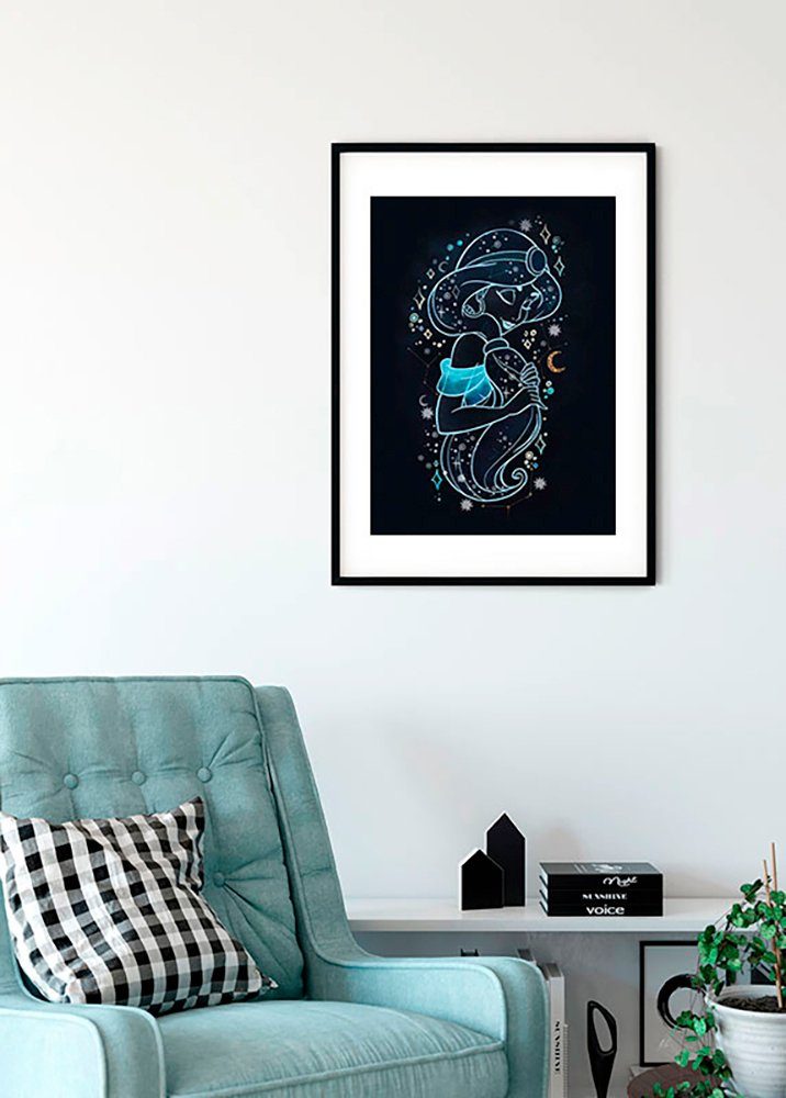 Komar Wanddecoratie Jasmijn sterren Wanddecoratie voor de kinderkamer - zonder lijst (1 stuk)
