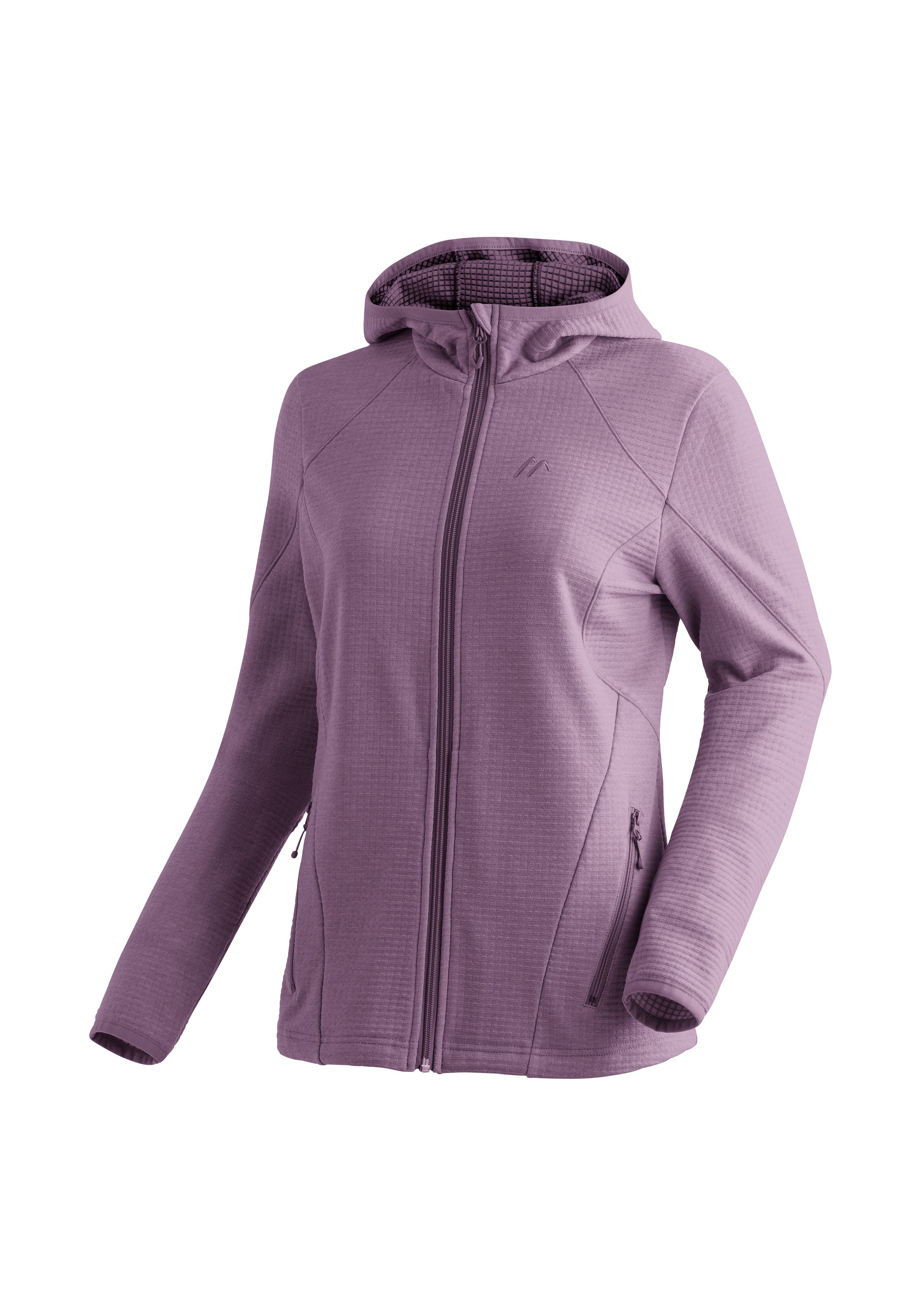 Maier Sports Fleecejack Tesila Hood W Dames midlayer ademend snel drogend full-zip regular fit