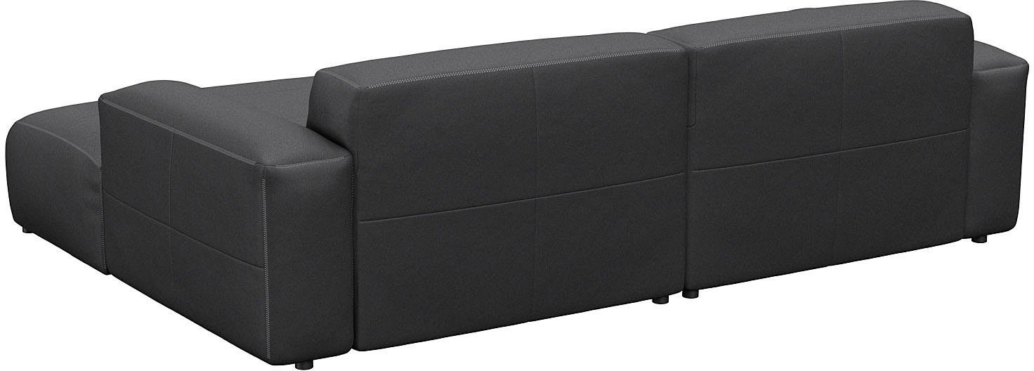 FLEXLUX Hoekbank Lucera Chaise longue rechts of links, L-vorm, comfortabel