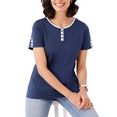 classic basics shirt met korte mouwen shirt (1-delig) blauw