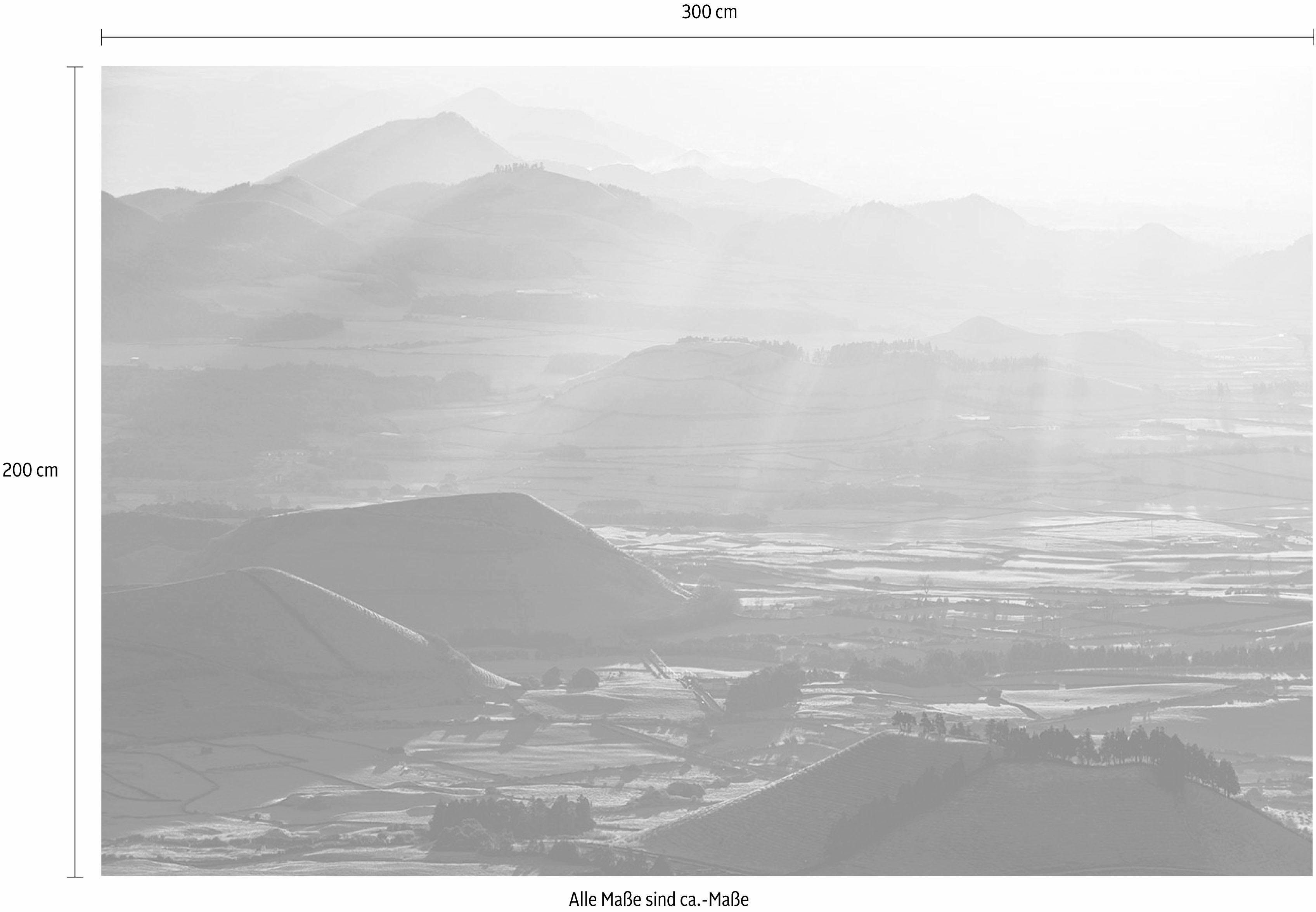 Komar Vliesbehang Digitale print vlies - Crater Land - Afmeting 300 x 200 cm (1 stuk)