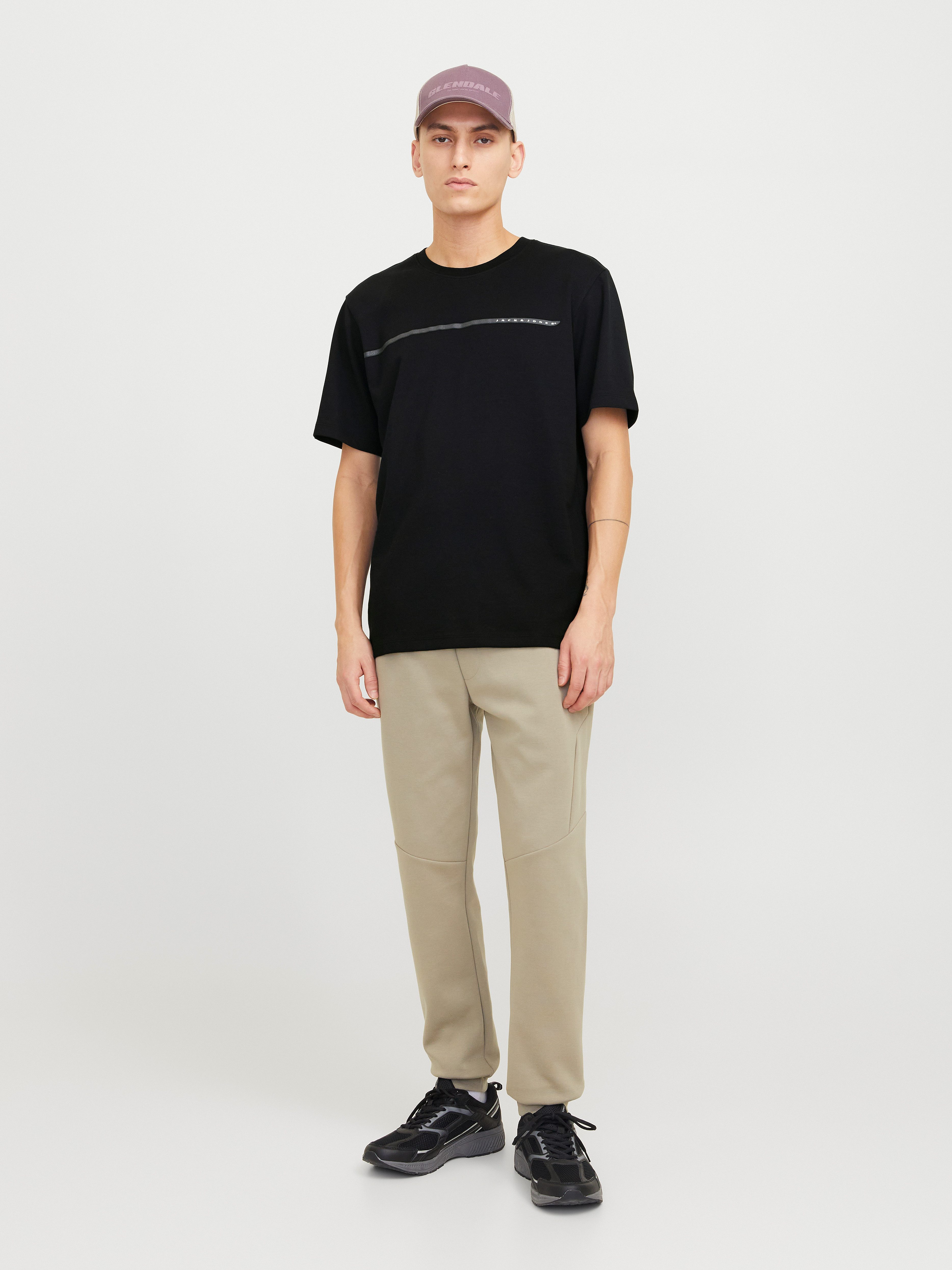 Jack & Jones T-shirt JCOFUSION FULL BRANDING TEE SS CREW NOOS