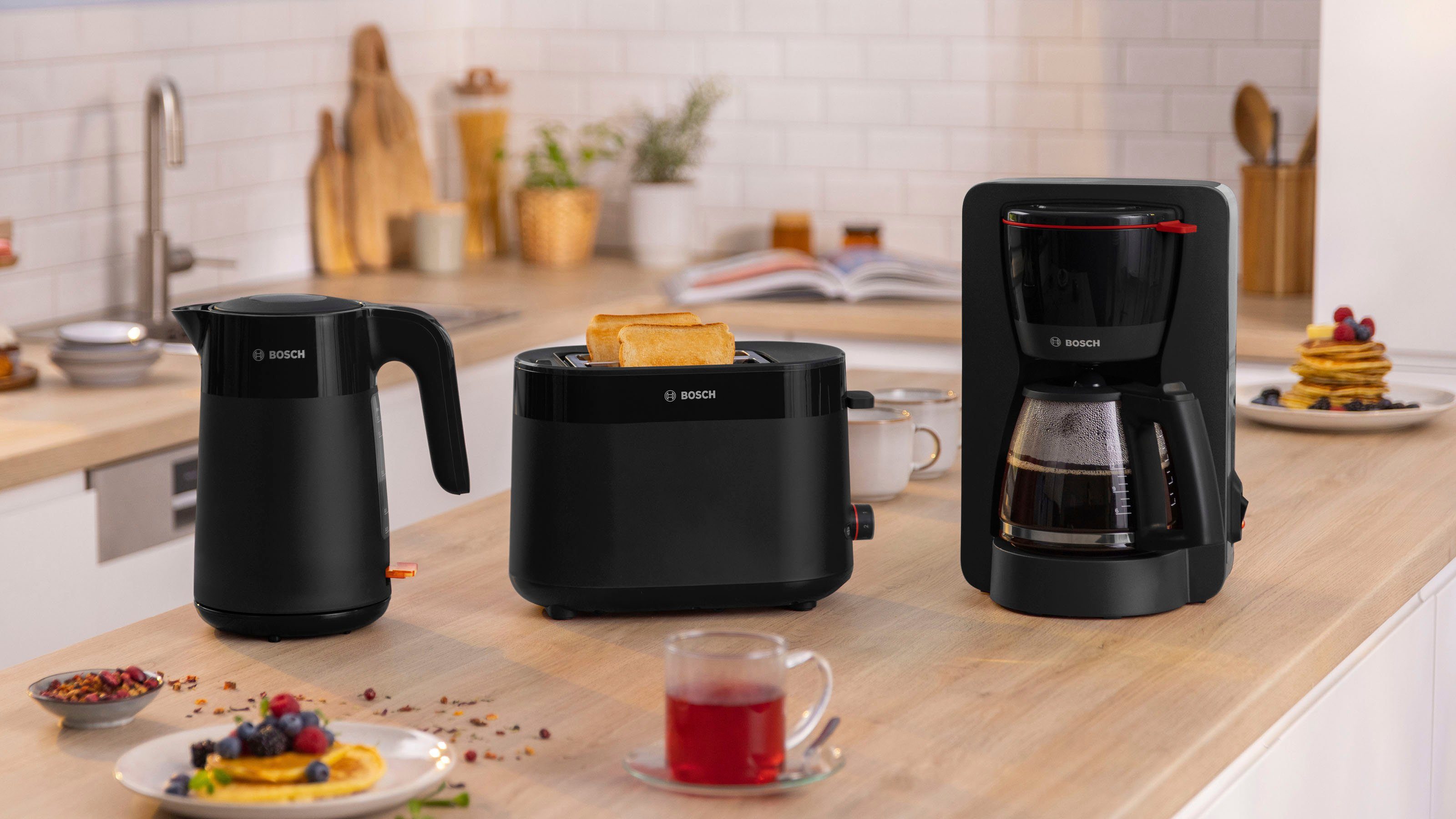 BOSCH Toaster MyMoment TAT2M123 geïntegreerde opzet voor broodjes, ontdooi-functie, brood centreren, auto off