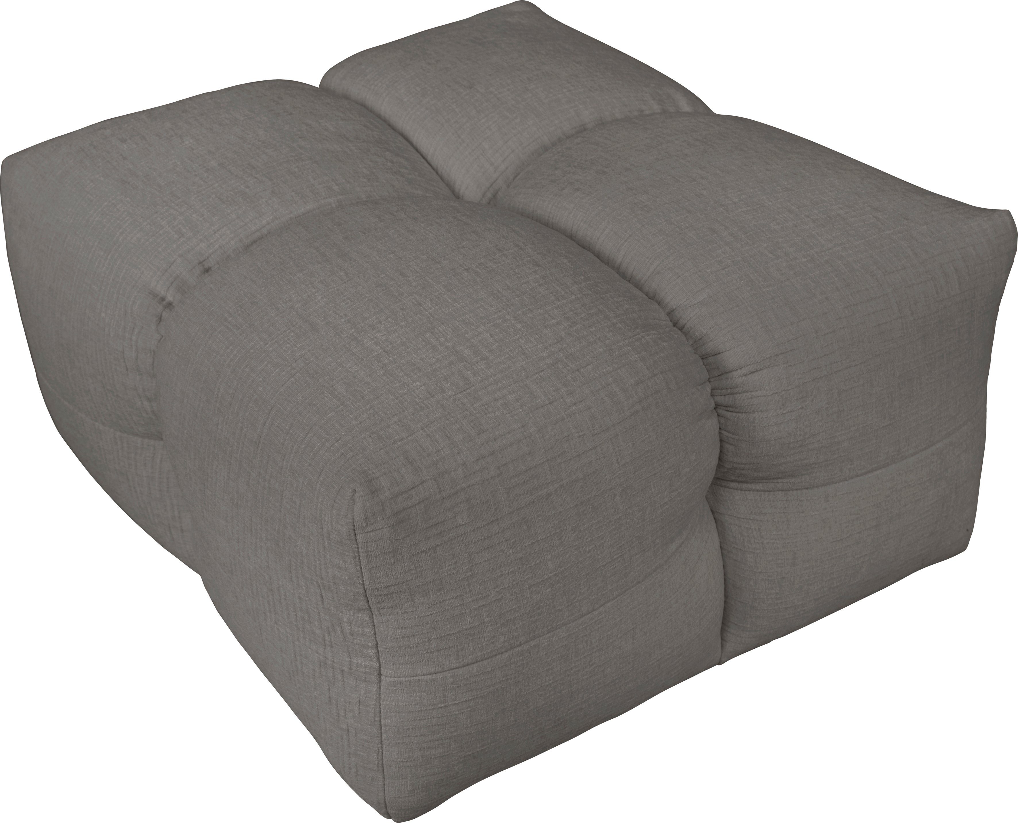 LeGer Home by Lena Gercke Hocker TALISHA zitpoef, moderne quilt, afmetingen: 84/93/43 cm