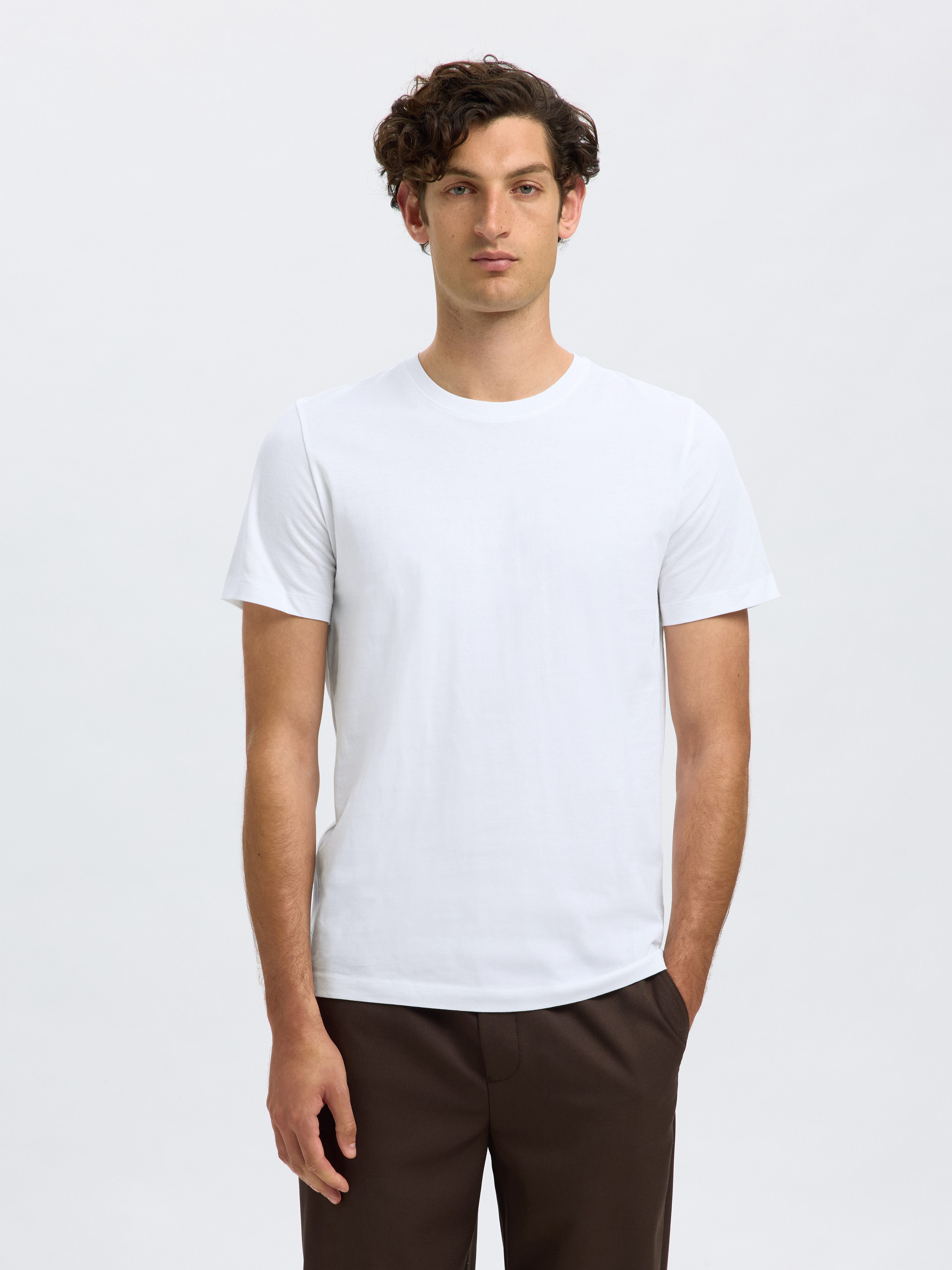 SELECTED HOMME Shirt met ronde hals SLHCORMAC SS O-NECK TEE 5 PACK NOOS (set, 5-delig)