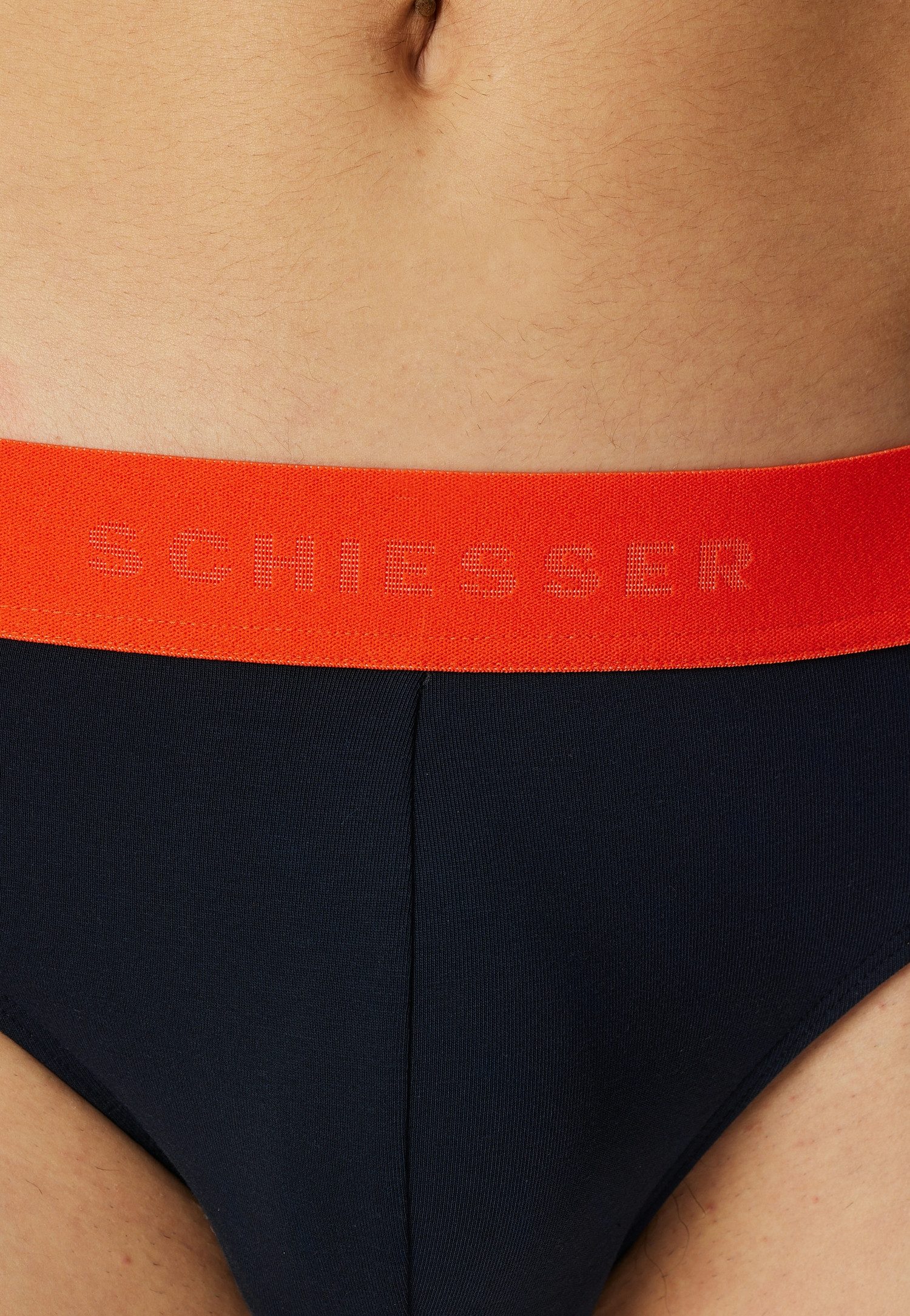 Schiesser Rio-slip 95/5 met kleurrijk webgummiband (Set van 3)