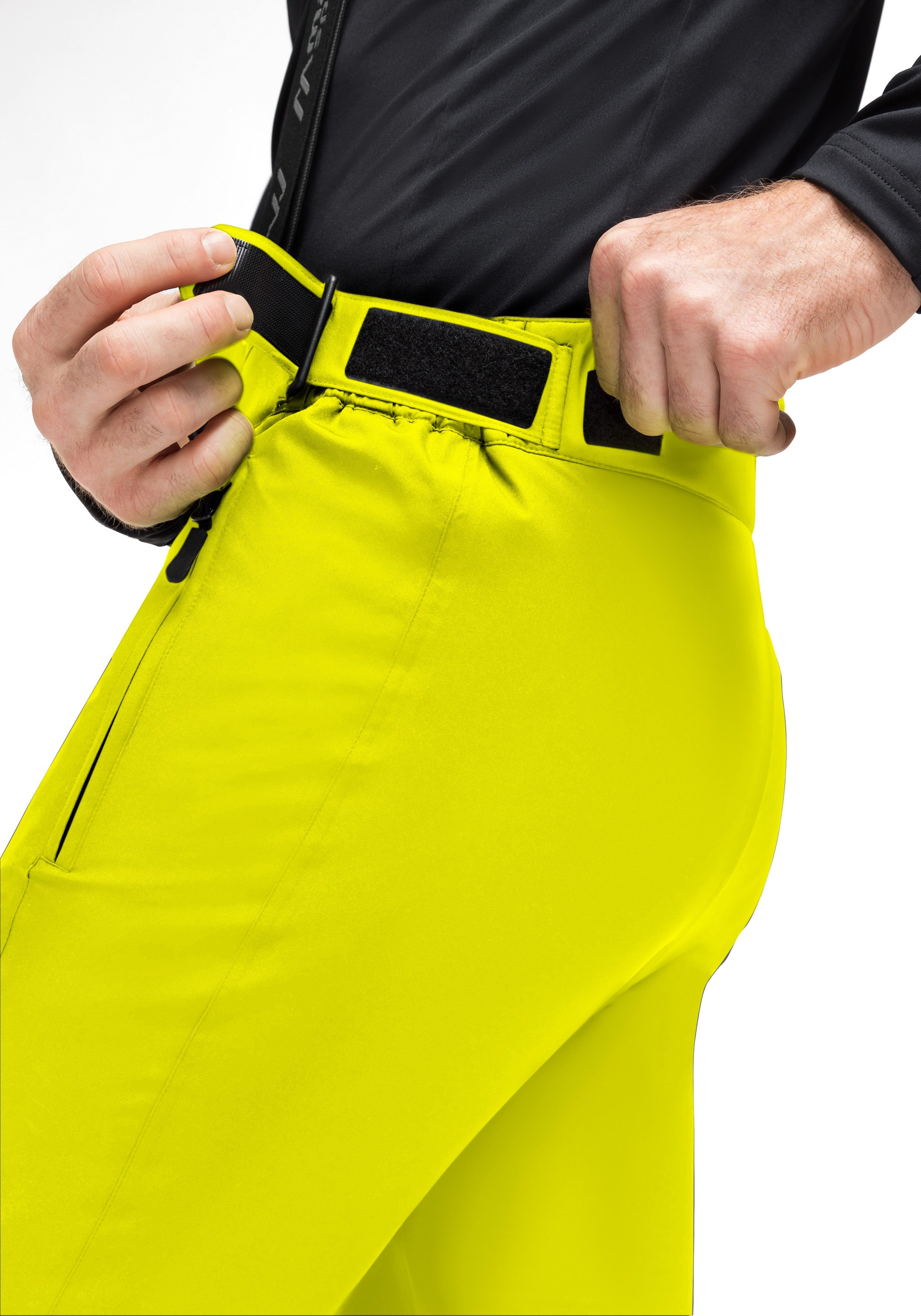 Maier Sports Skibroek Joscha slim Heren sneeuwbroek met bretels wind waterdicht slim fit