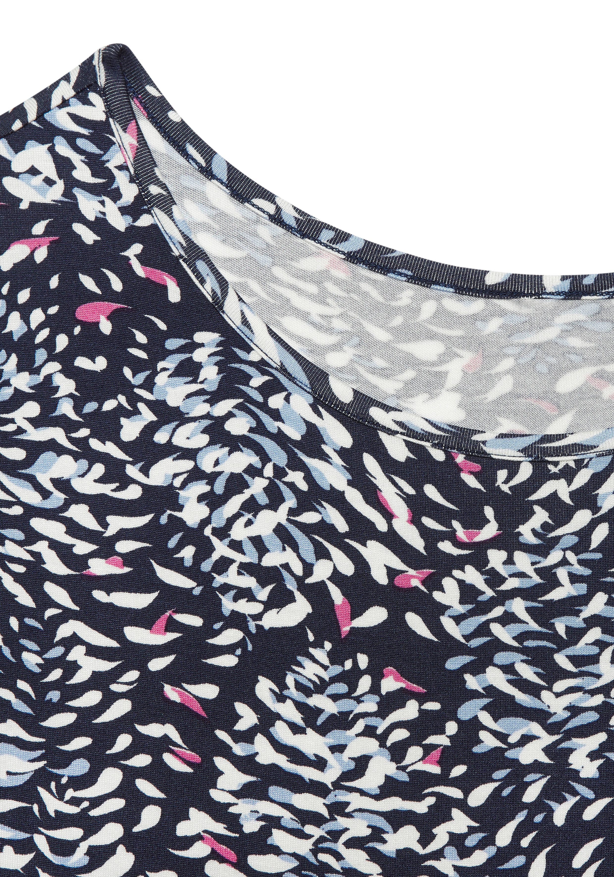 Vivance Zomerjurk met ribbels in de taille, strandjurk, all-over print