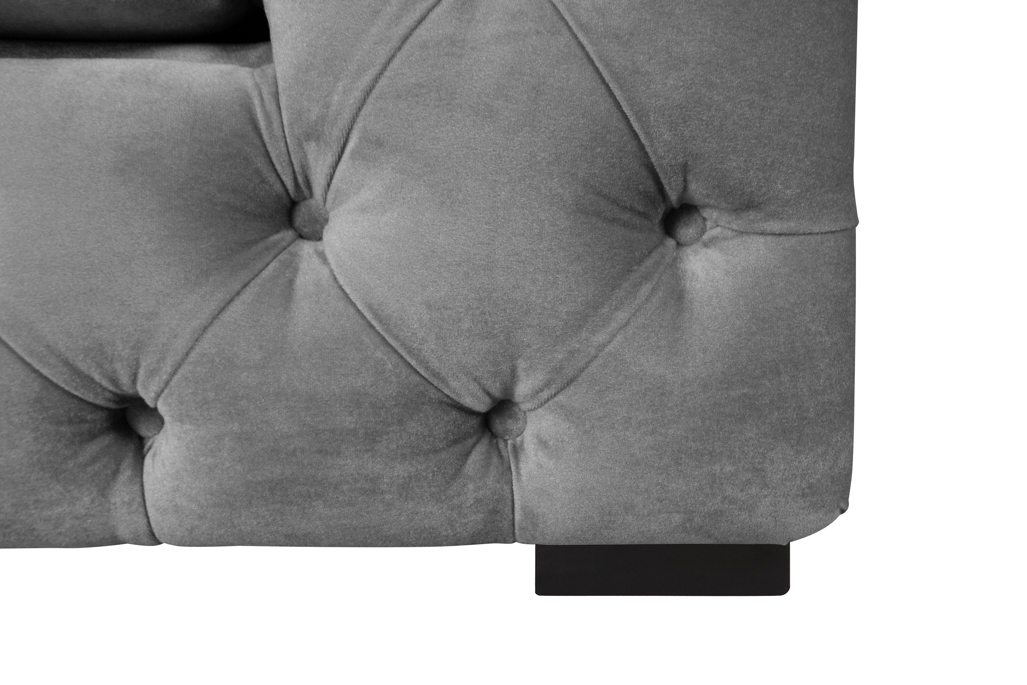 Guido Maria Kretschmer Home&Living Chesterfield-fauteuil Kalina stoel klassieke chesterfield knoopdetails, zeer hoogwaardige afwerking
