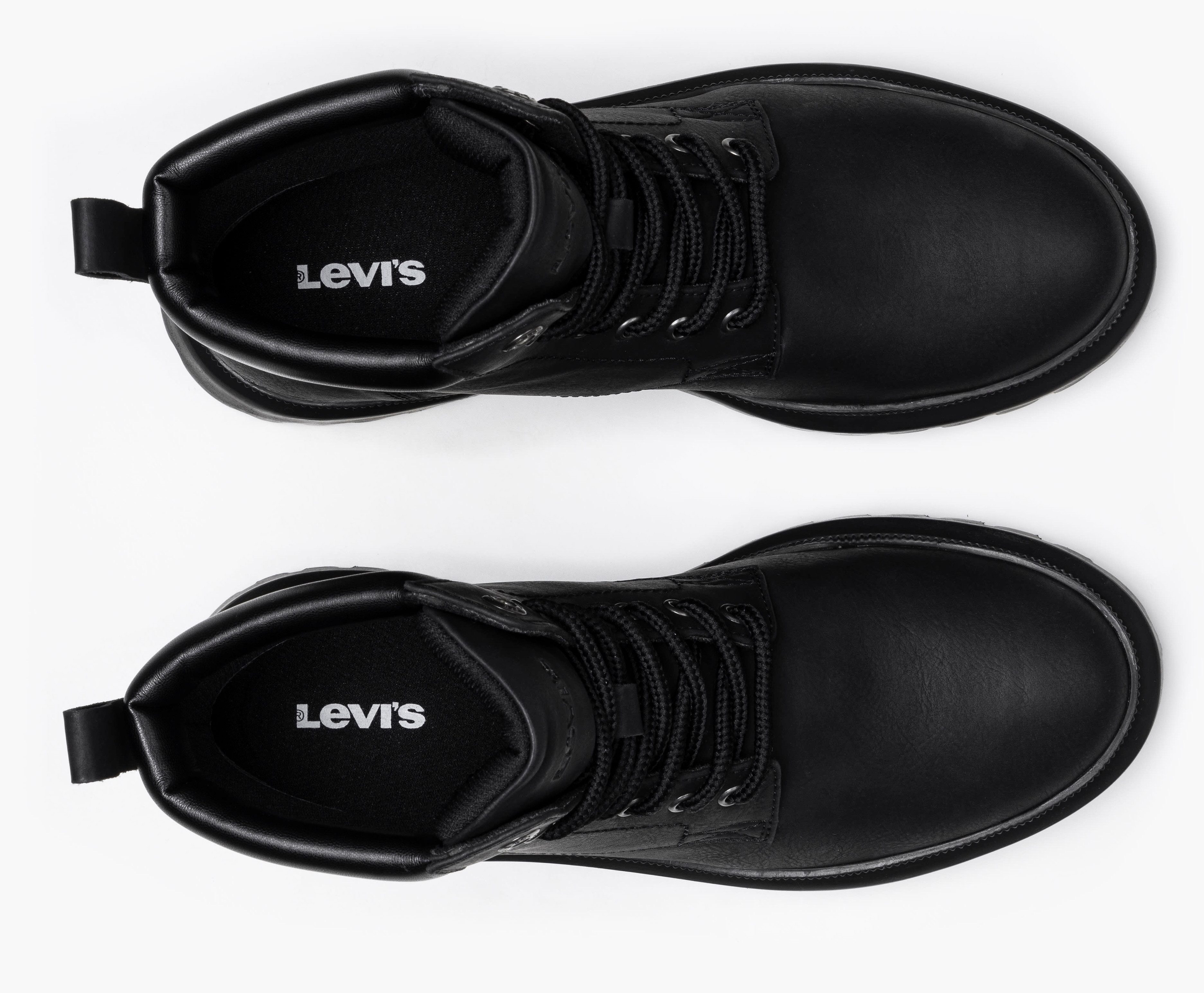 Levi's Veterschoenen Lennox blokhak veterschoen enkellaars laarzen gepolsterde schacht