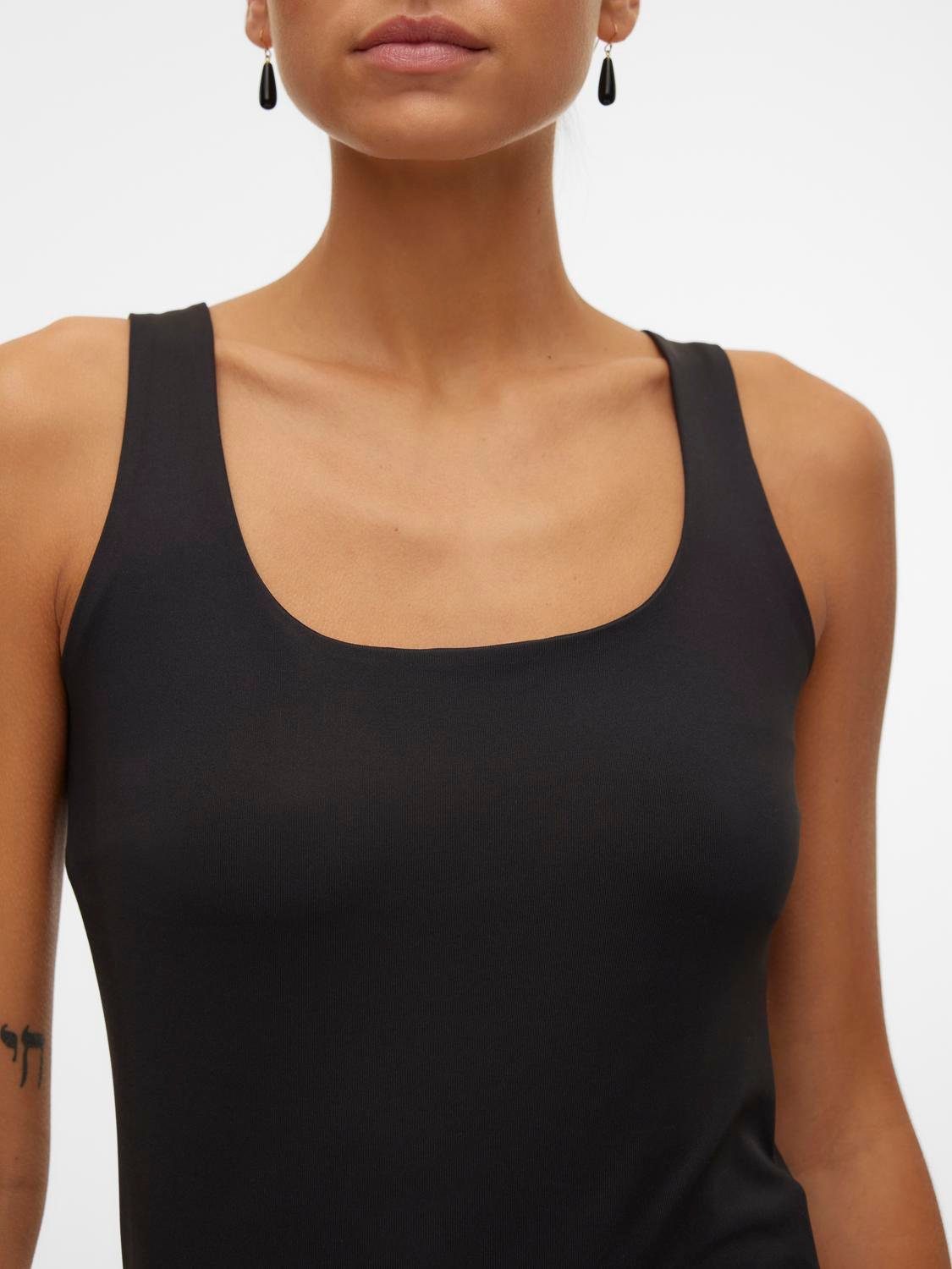 Vero Moda T-shirt VMMILLION SL SQUARE TOP 2-WAY JRS NOOS