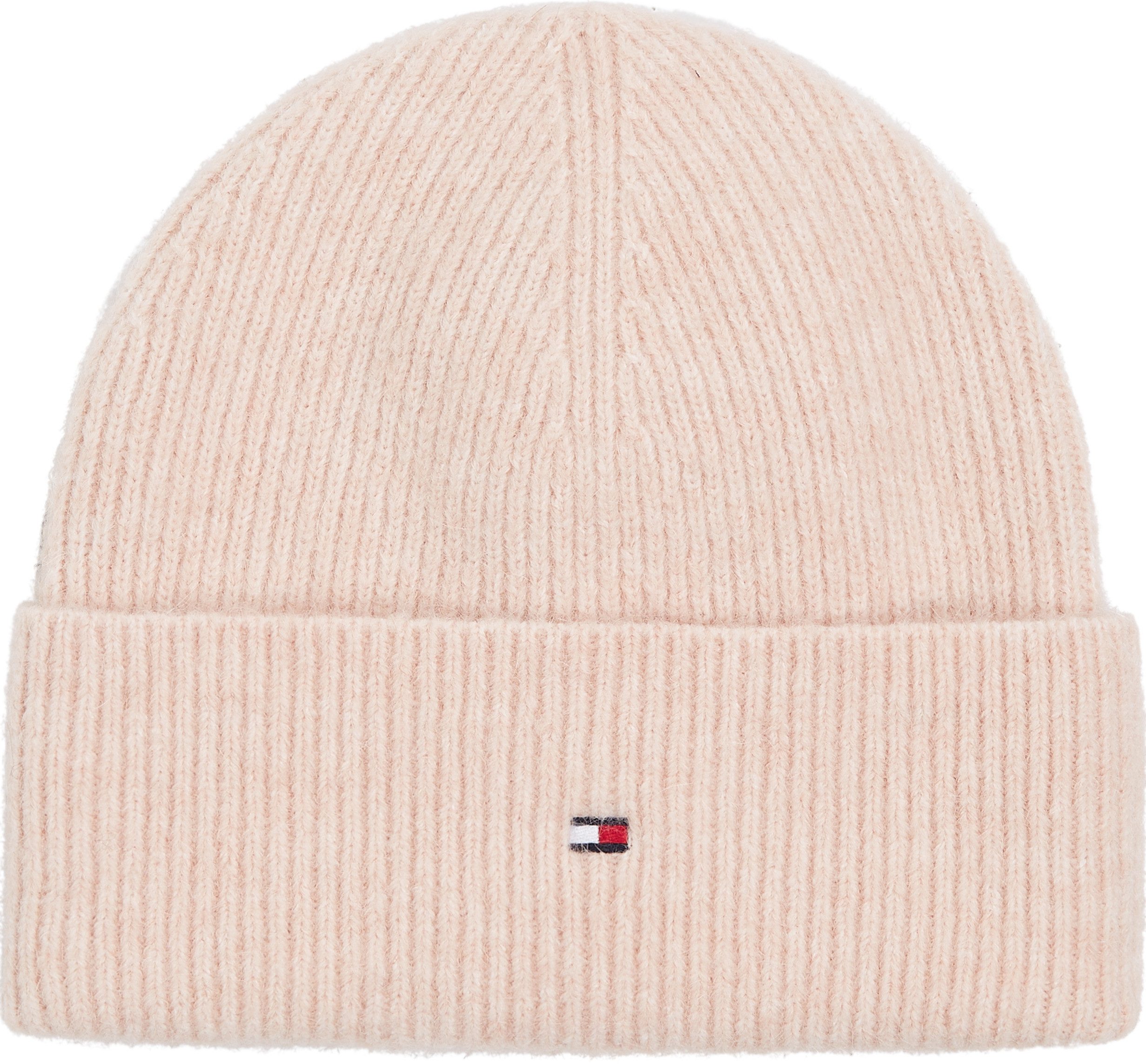 Tommy Hilfiger Gebreide muts met logodetail model 'ESSENTIAL FLAG FUZZY'