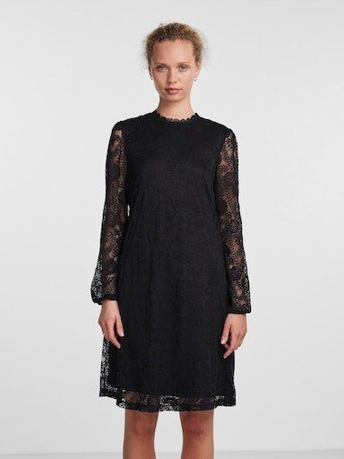 pieces Kanten jurk PCOLLINE LS LACE DRESS NOOS BC