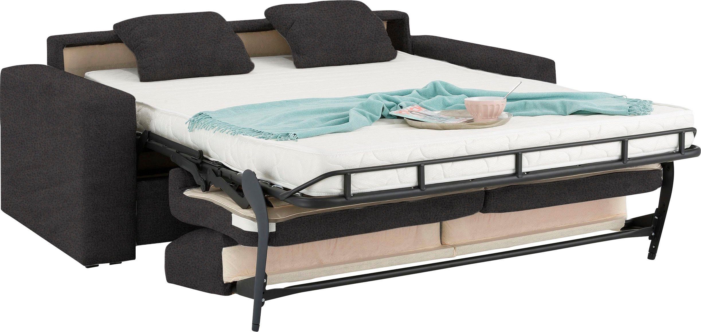 Home affaire Slaapbank Roma matras hoogte 14 cm Bedfunctie, met vering, lattenbodem, matras