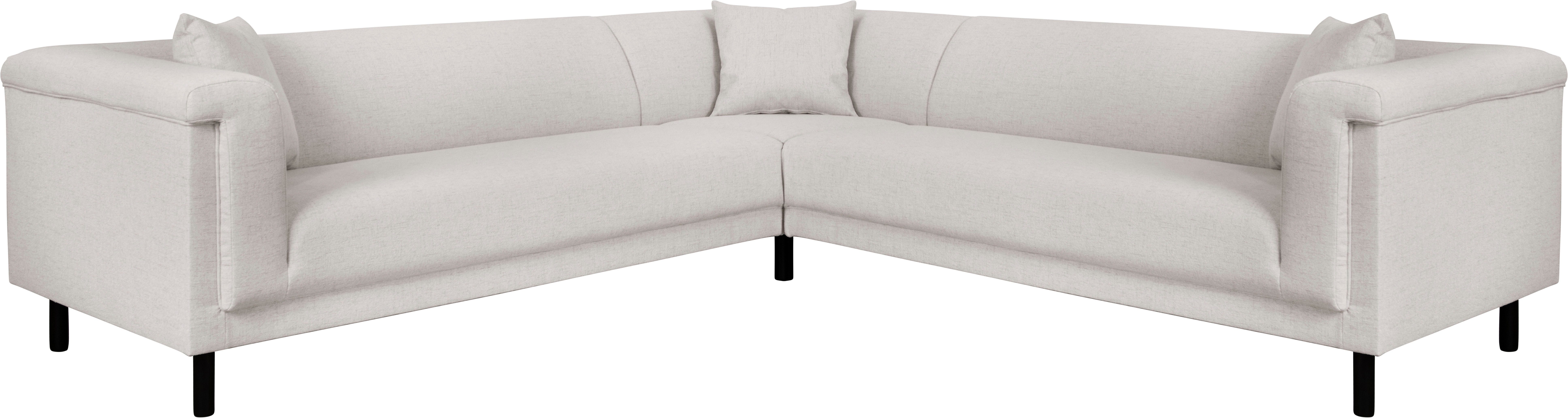 INOSIGN Hoekbank AGNIA L-vorm BxDxH: 244x244x71 cm incl. sierkussen, gelijkbenig, ook in cord