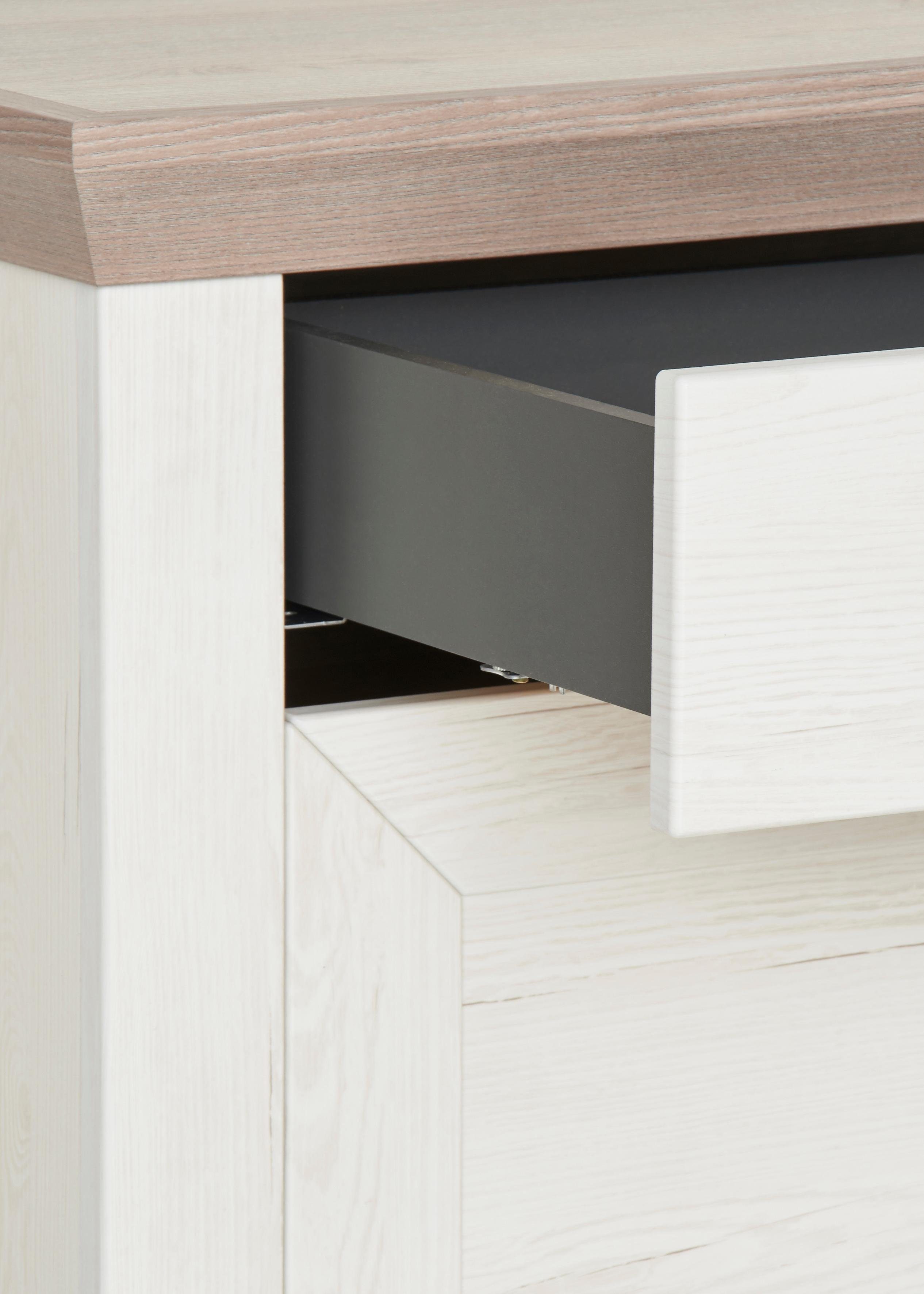 set one by Musterring Dressoir York Type 53, in 3 kleurvarianten verkrijgbaar, Landhuisstijl, Afmetingen 129 x 95 cm