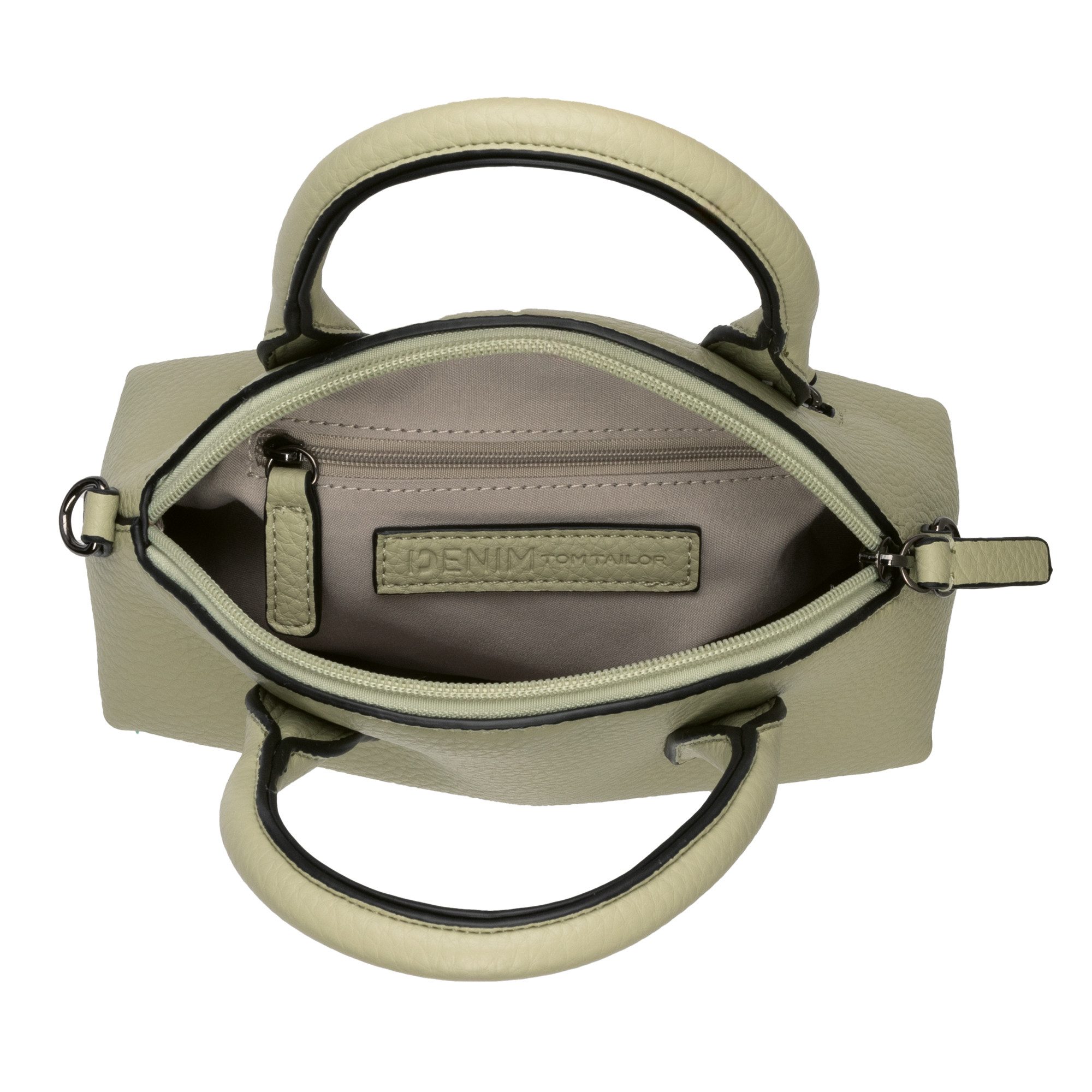 Tom Tailor Denim Shopper Licia van nerf imitatieleer in moderne avant-gardistische vorm