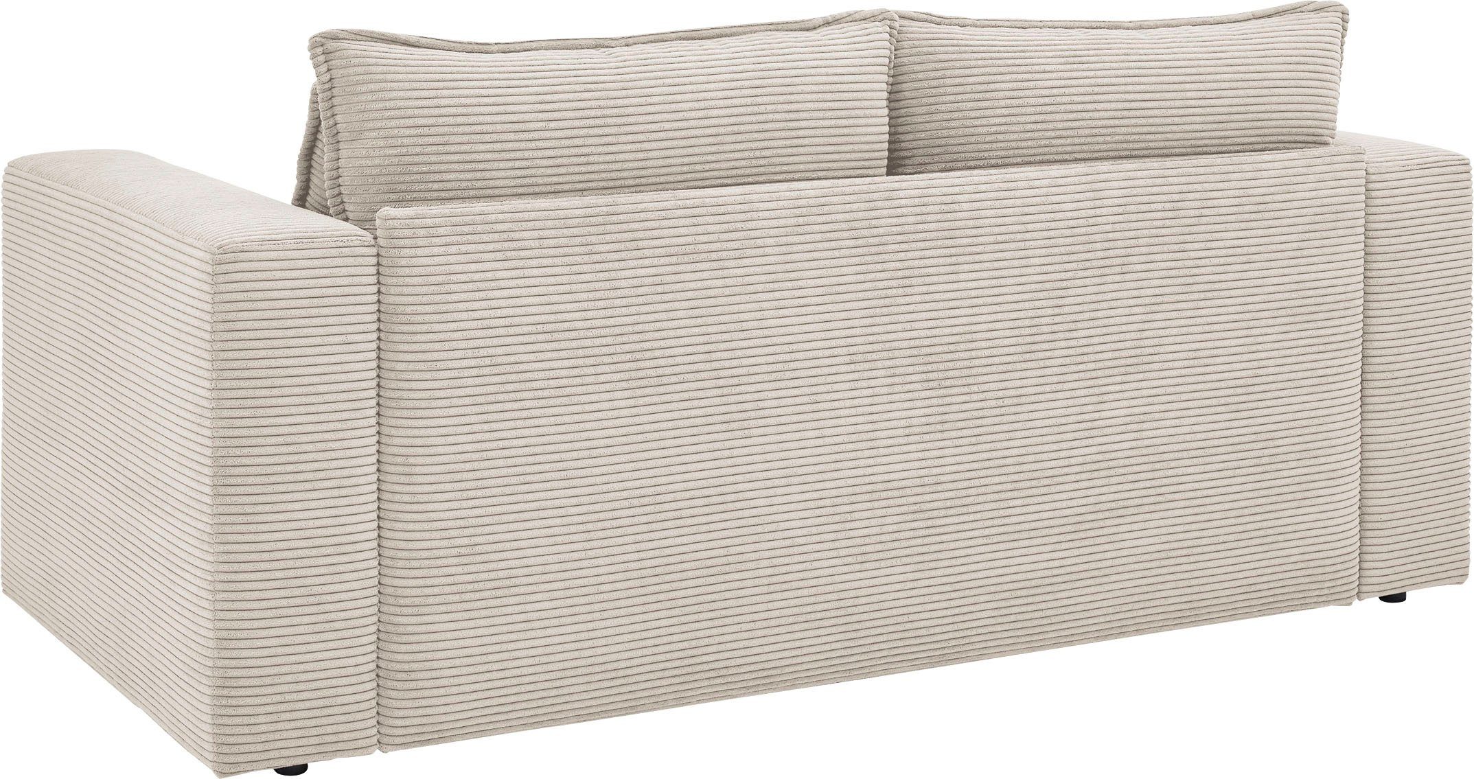 Places of Style Zithoek PIAGGE 2-zitsbank en hocker klein als set (2-delig)