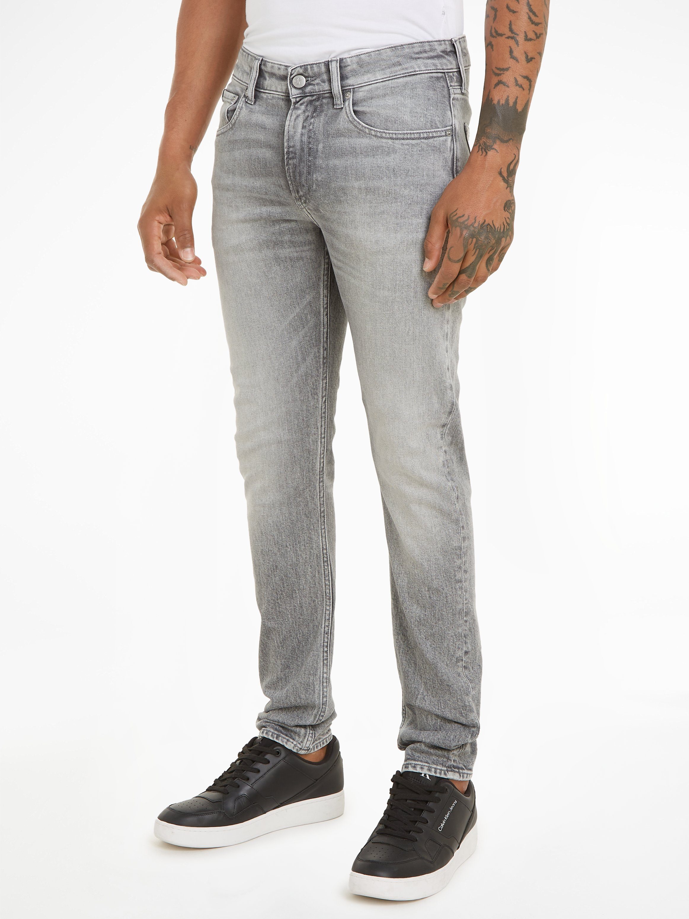 Calvin Klein Slim fit jeans SLIM TAPER in een klassiek 5-pocketsmodel