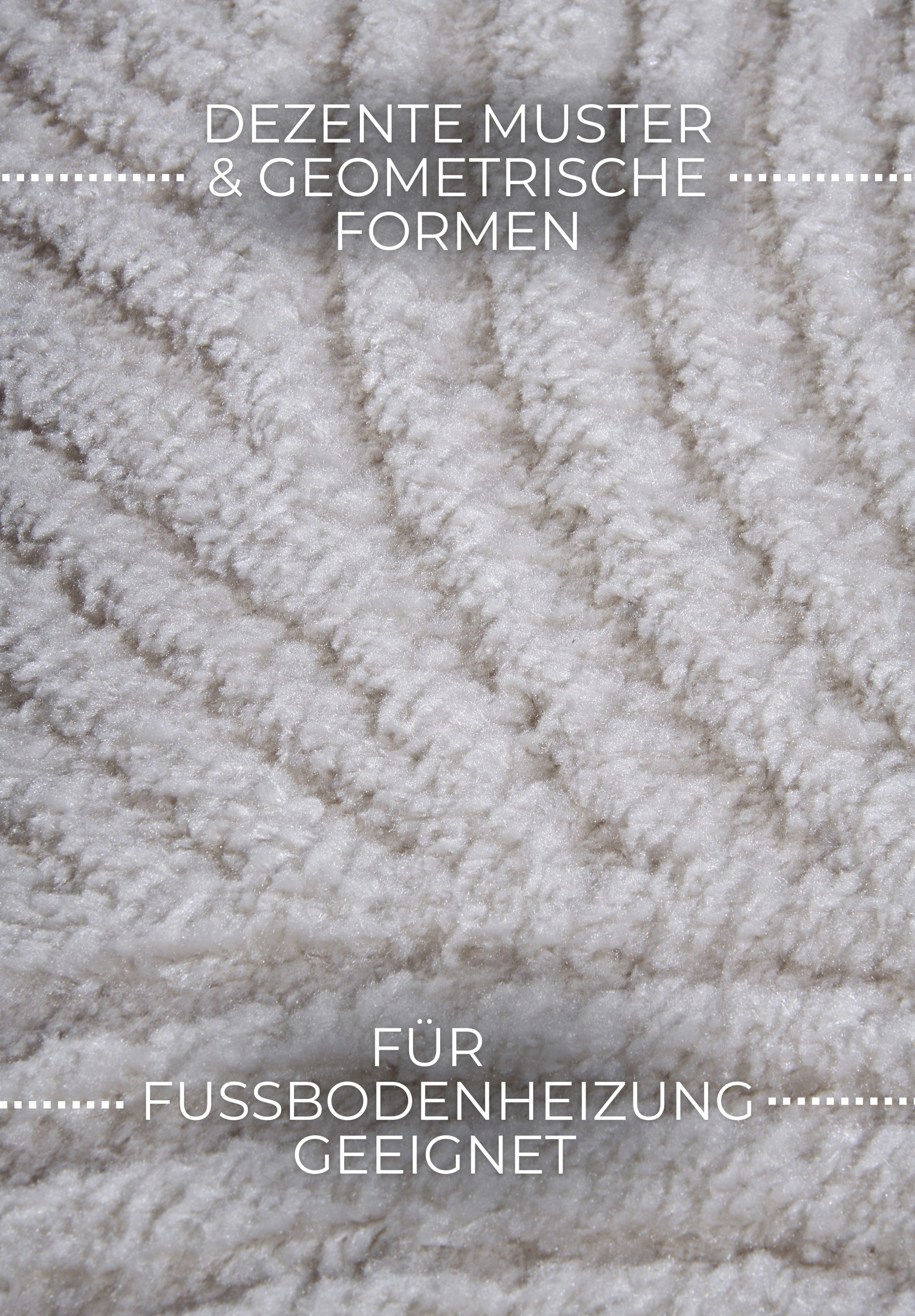 ELLE DECORATION Design-vloerkleed Chappe Shaggy, loper, pluizig, zacht, hoogpolig, modern, hoog-laag effect