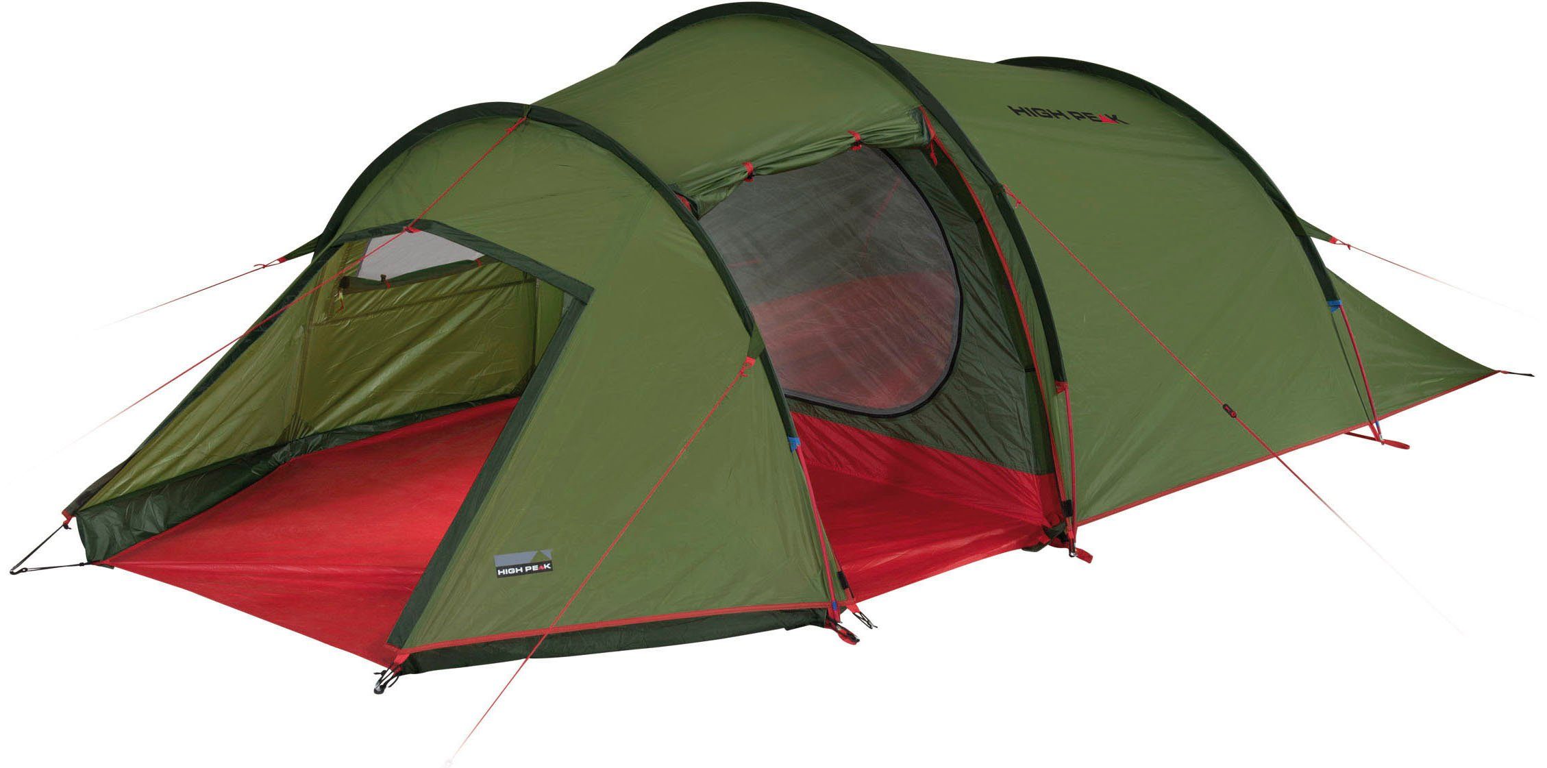 High Peak Tunneltent Falcon tenten groen