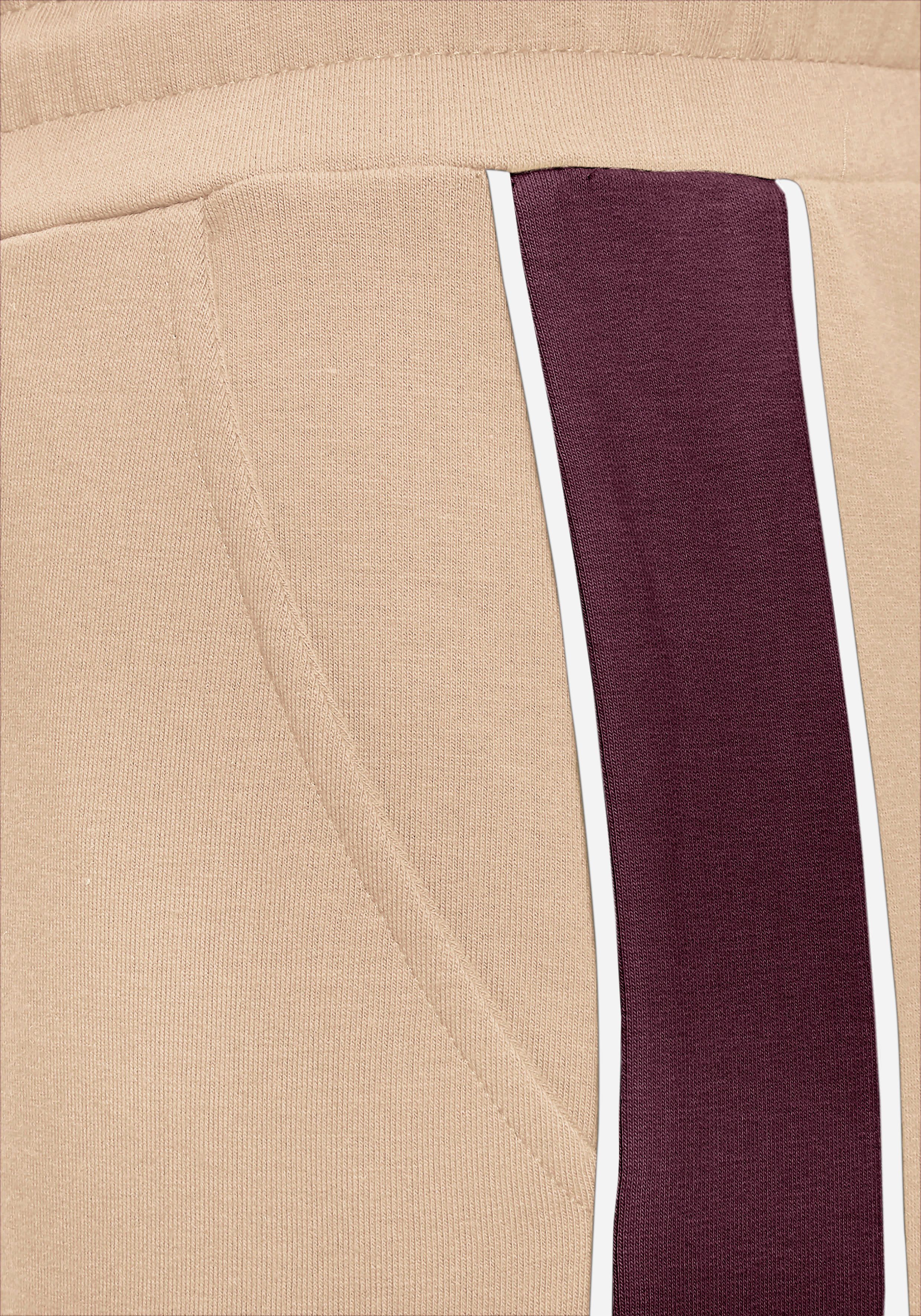 s.Oliver RED LABEL Beachwear Sweatbroek met zijstrepen en piping loungewear (1-delig)