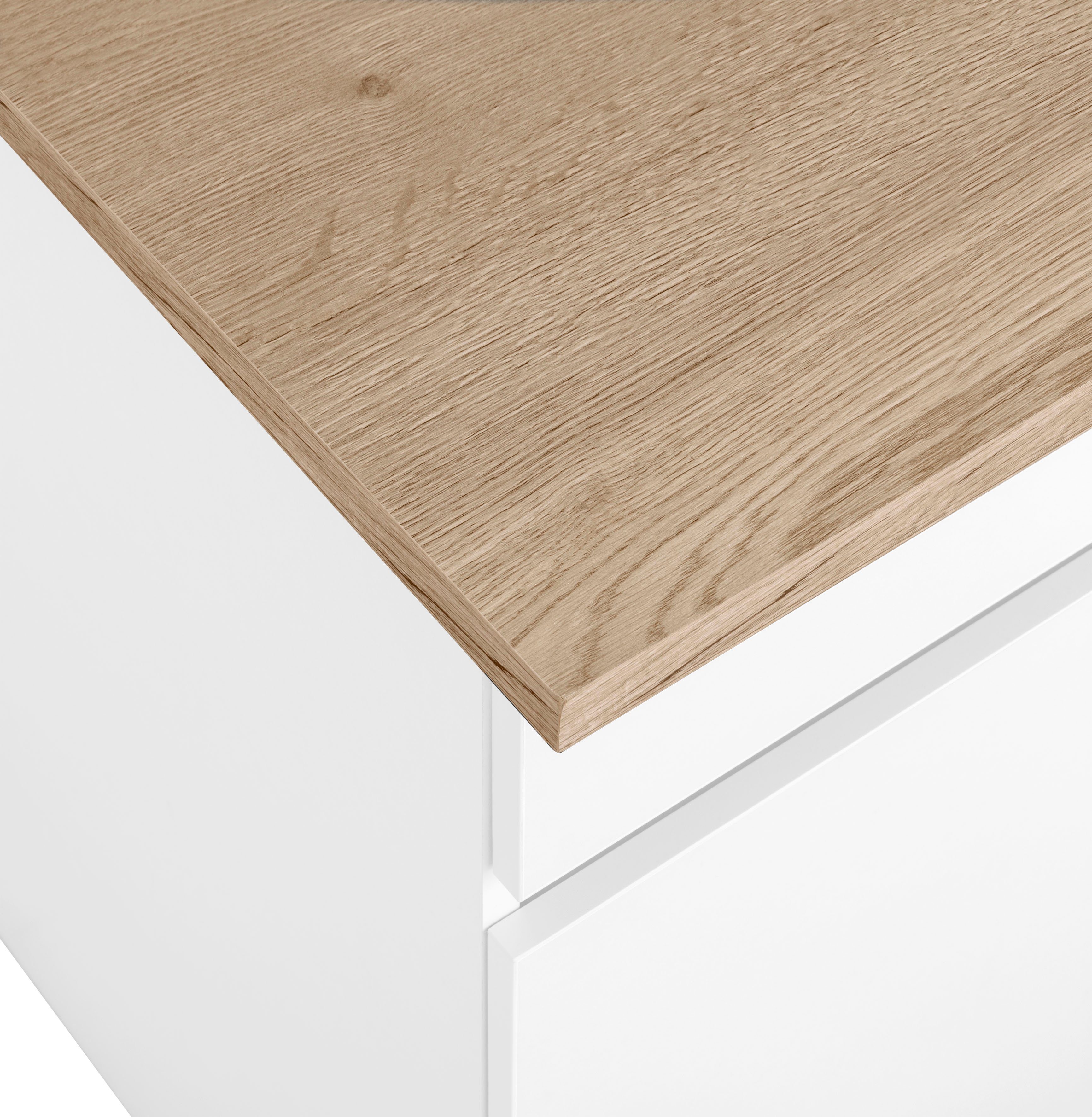 OPTIFIT Hoekkeuken Roth Afmetingen 210x175 cm, naar keuze met elektrische apparaten, push-to-open-functie
