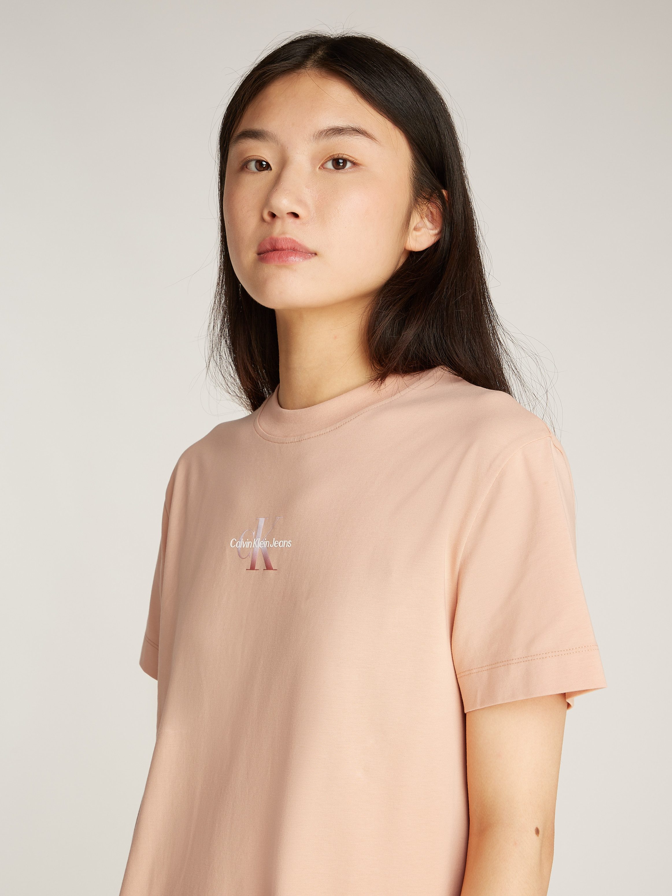 Calvin Klein Shirtjurk GRADIENT MONOLOGO TEE DRESS