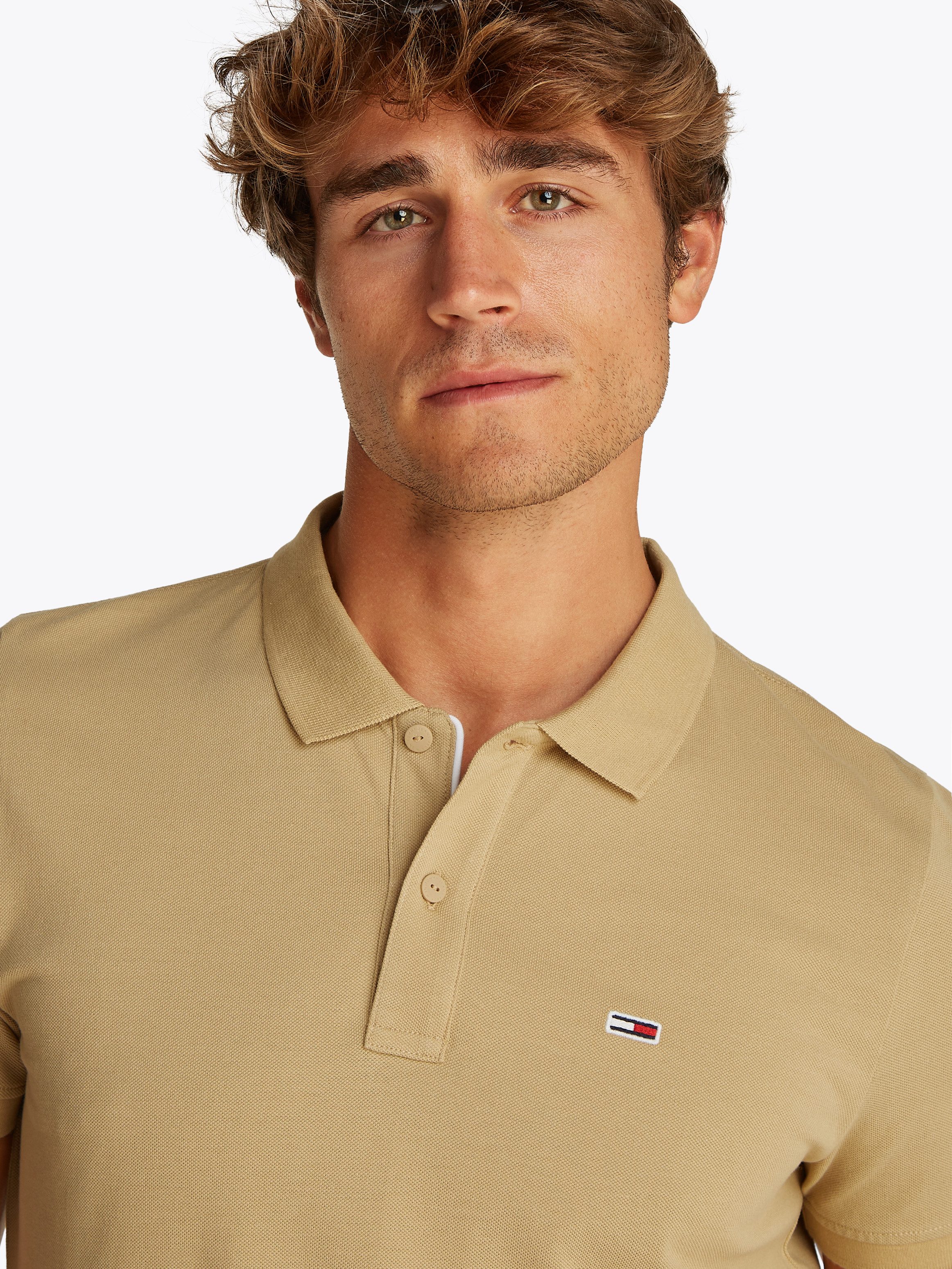TOMMY JEANS Poloshirt TJM SLIM PLACKET POLO EXT