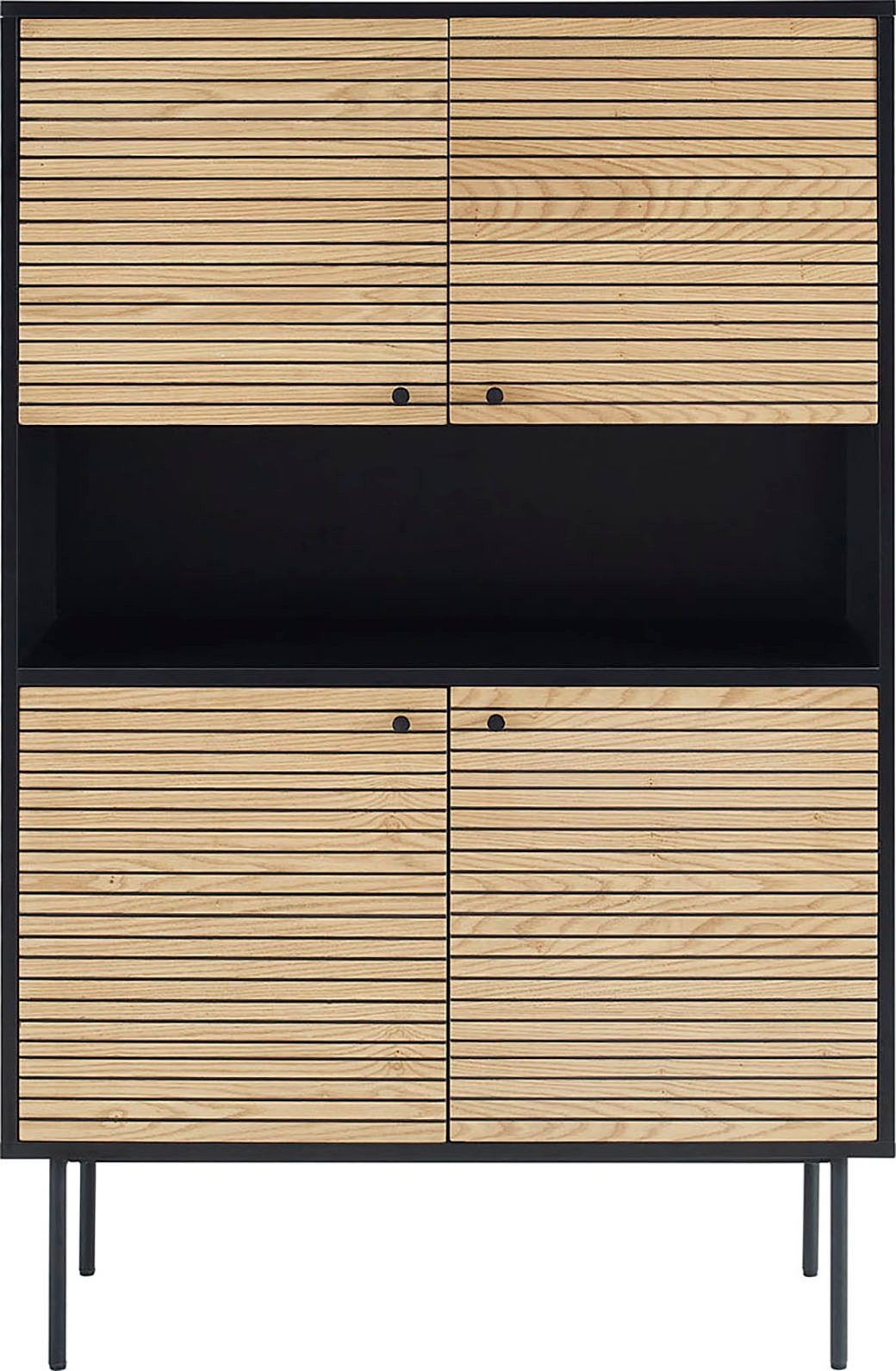 SalesFever Highboard Opbergkast in Scandi-design, breedte 100 cm