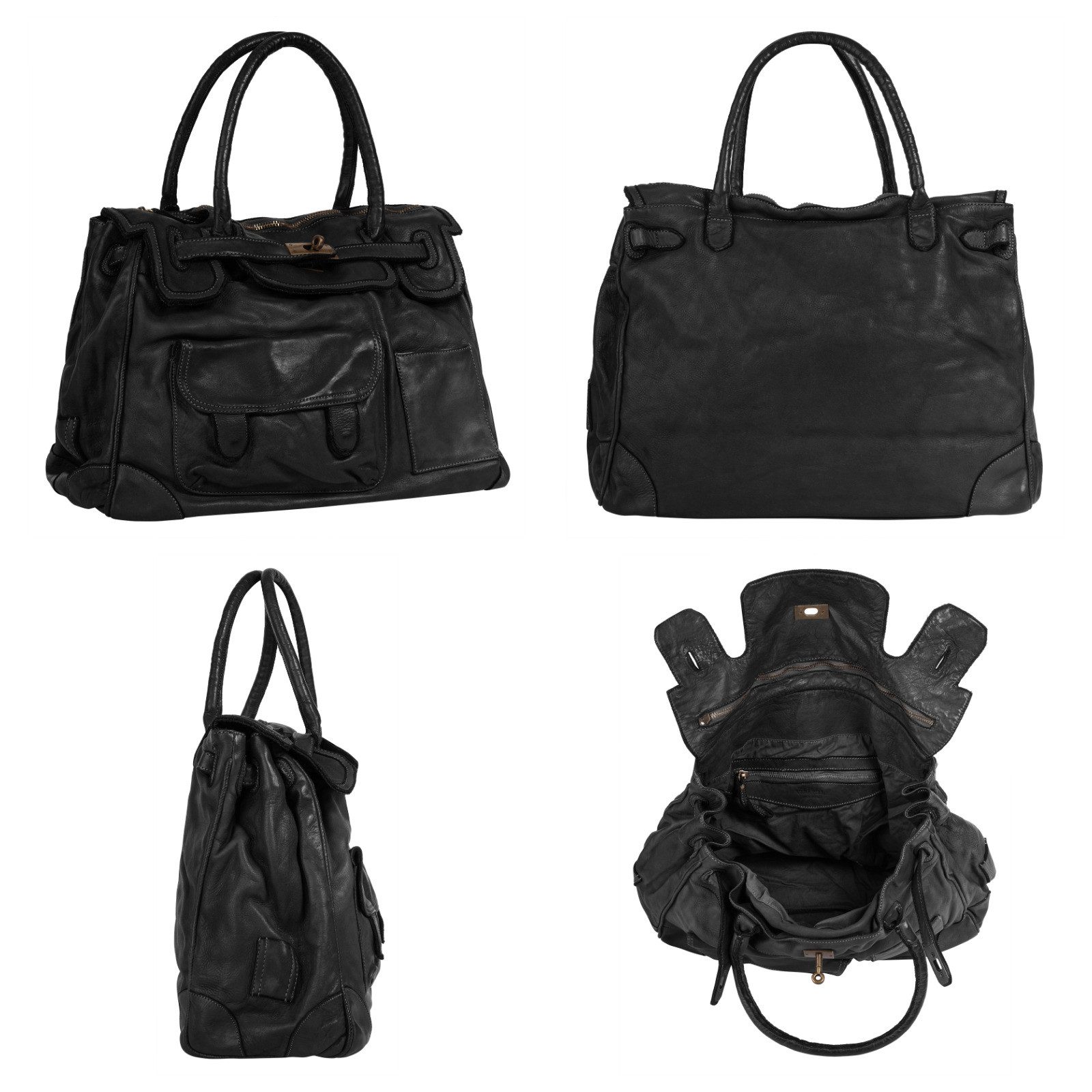 Samantha Look Shopper echt leer, made in italy
