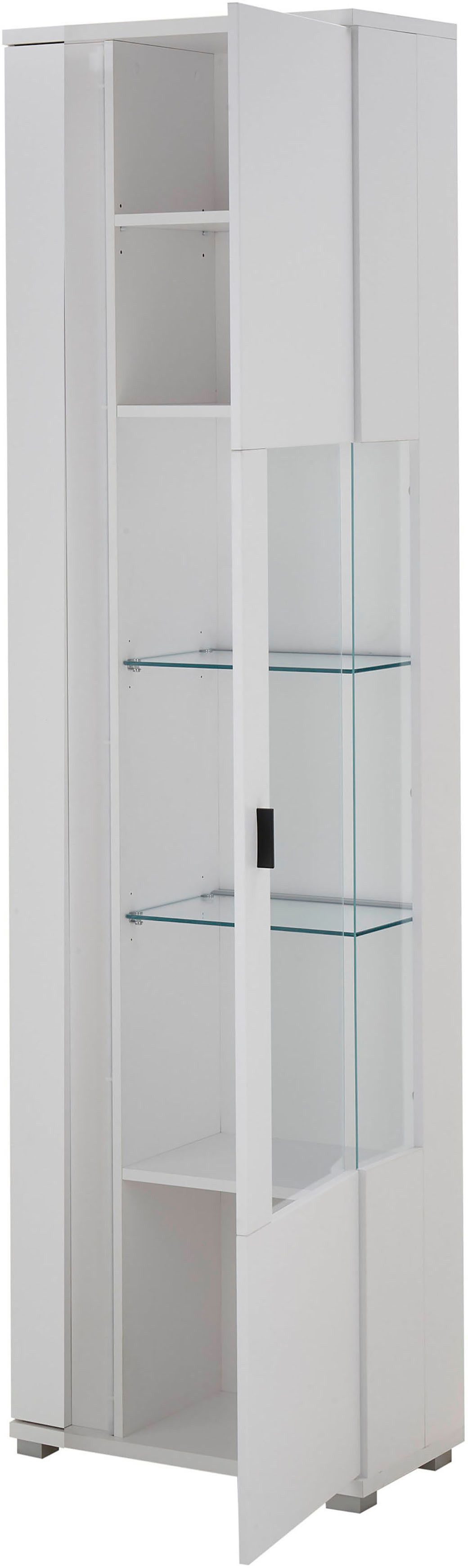 INOSIGN Vitrinekast Long Island in moderne trendkleur, inclusief verticale verlichting, breedte 55 cm (1 stuk)