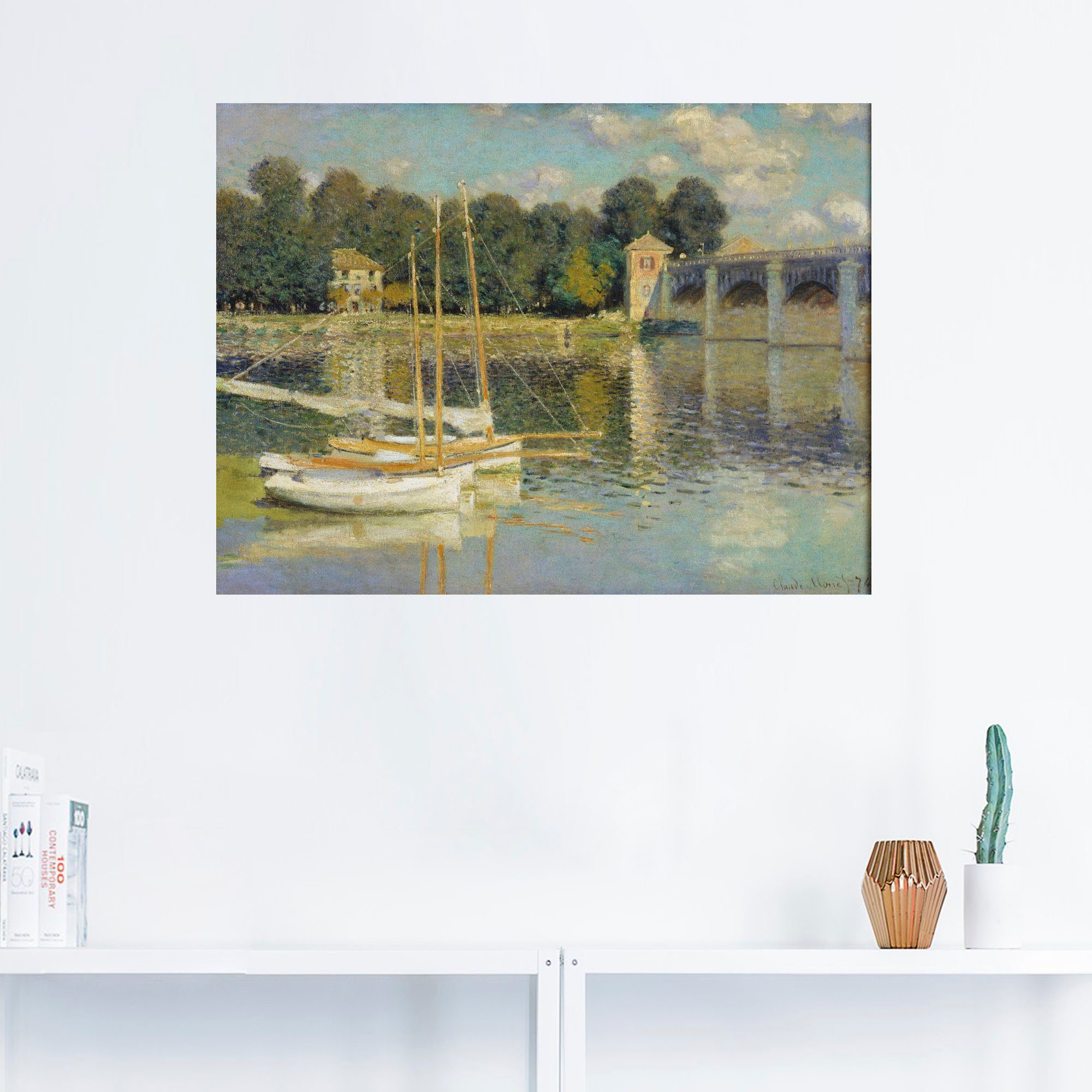 Artland Artprint op linnen De brug van Argenteuil. 1874