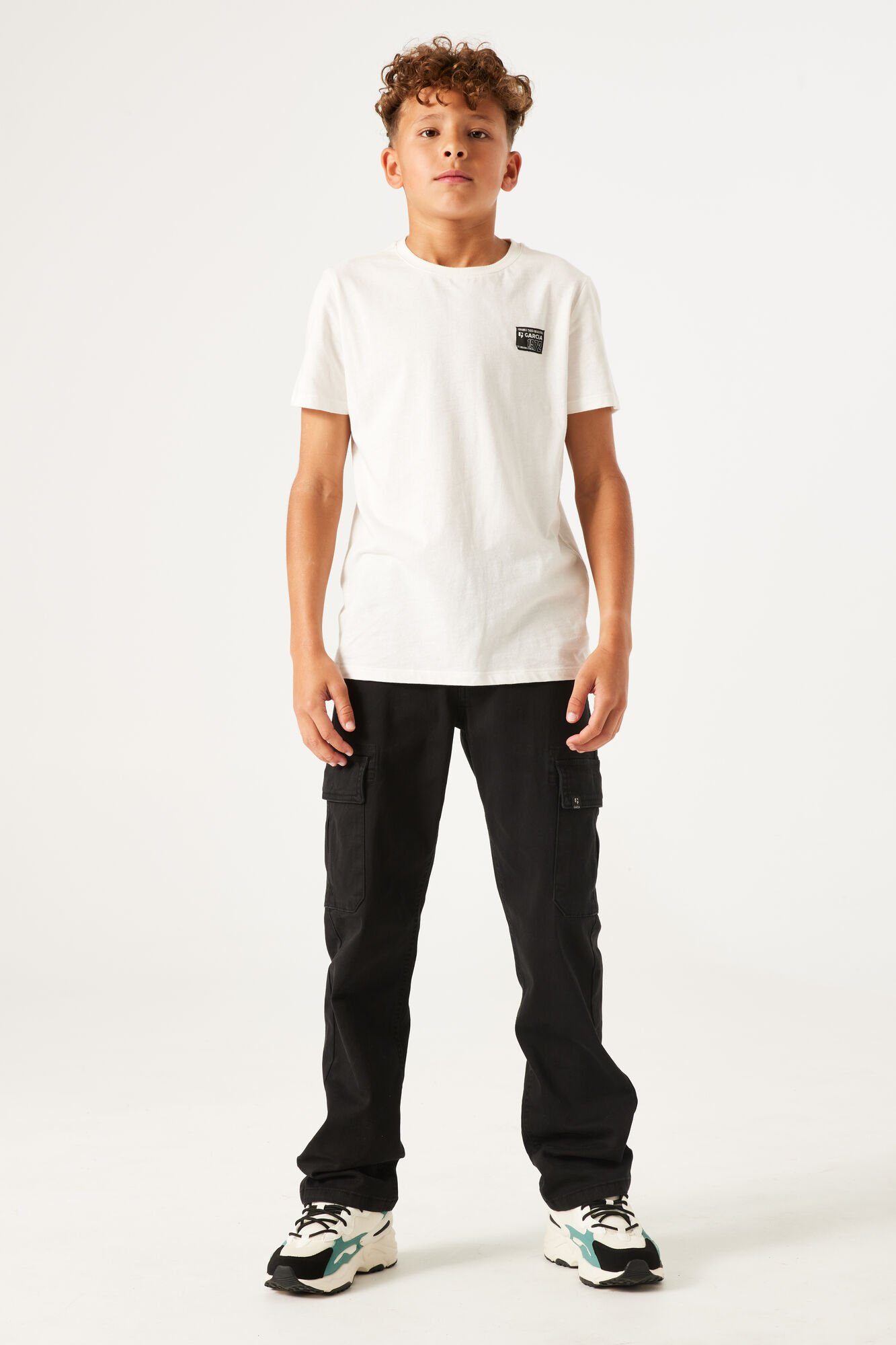 Garcia Cargobroek for boys jongens cargobroeken maat 140 zwart