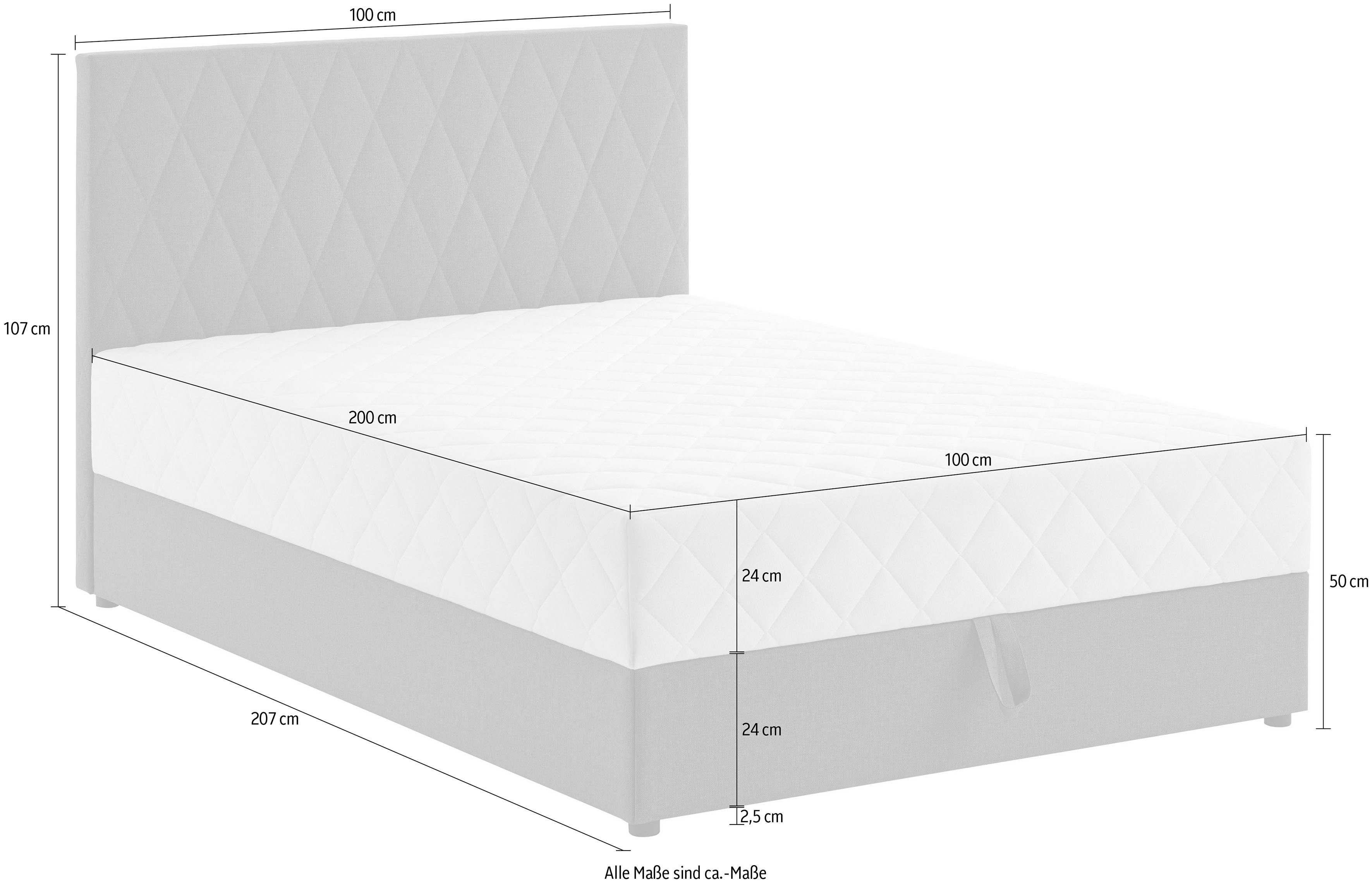 ATLANTIC home collection Boxspring Benita, OTTOs Choice! Topseller inclusief bedkist beschikbaar in verschillende maten, incl. zakverenmatras