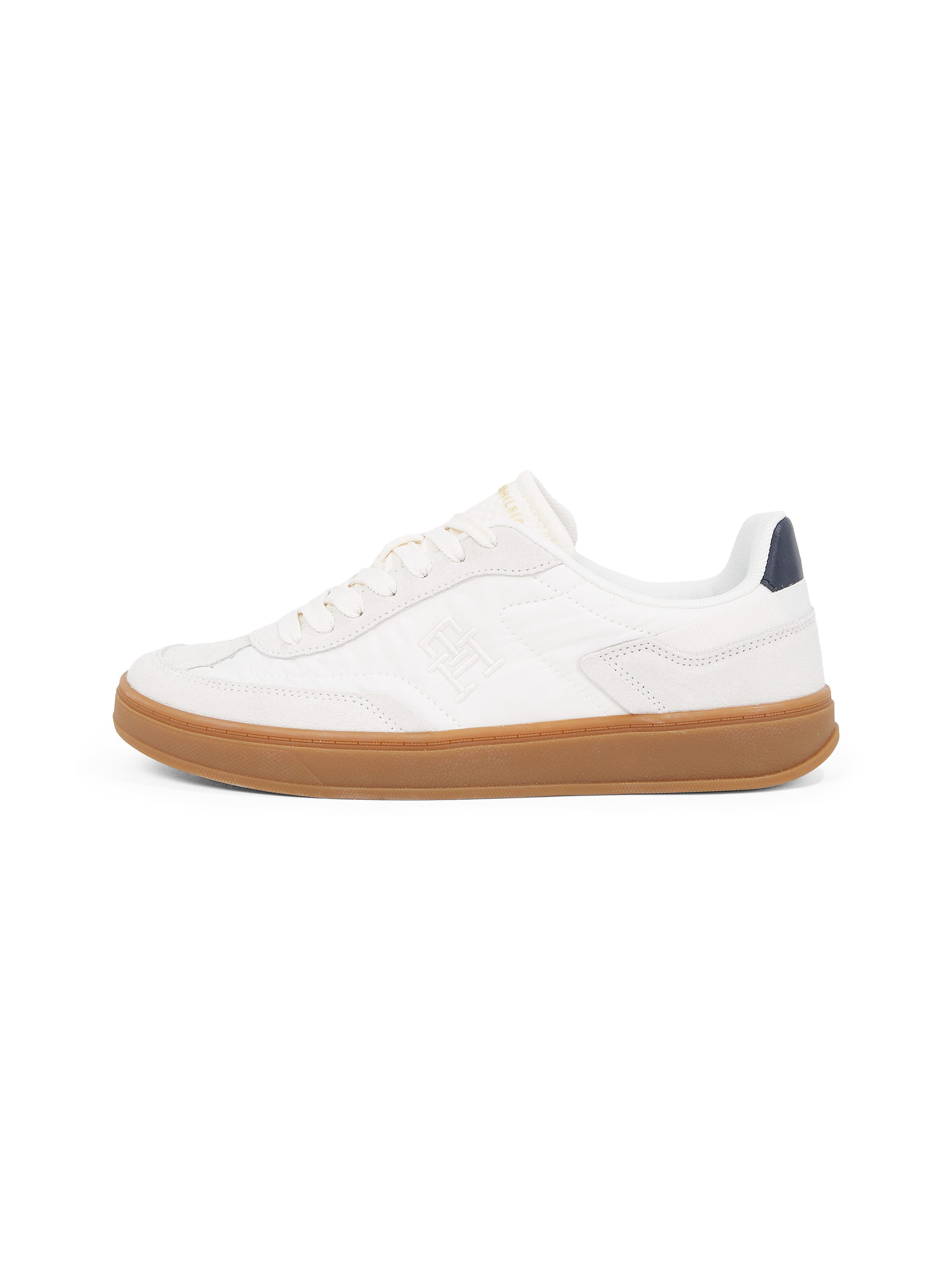 Tommy Hilfiger Plateausneakers TH HERITAGE SNEAKER , vrijetijdsschoen, lage schoen, veterschoen met logo-borduursel