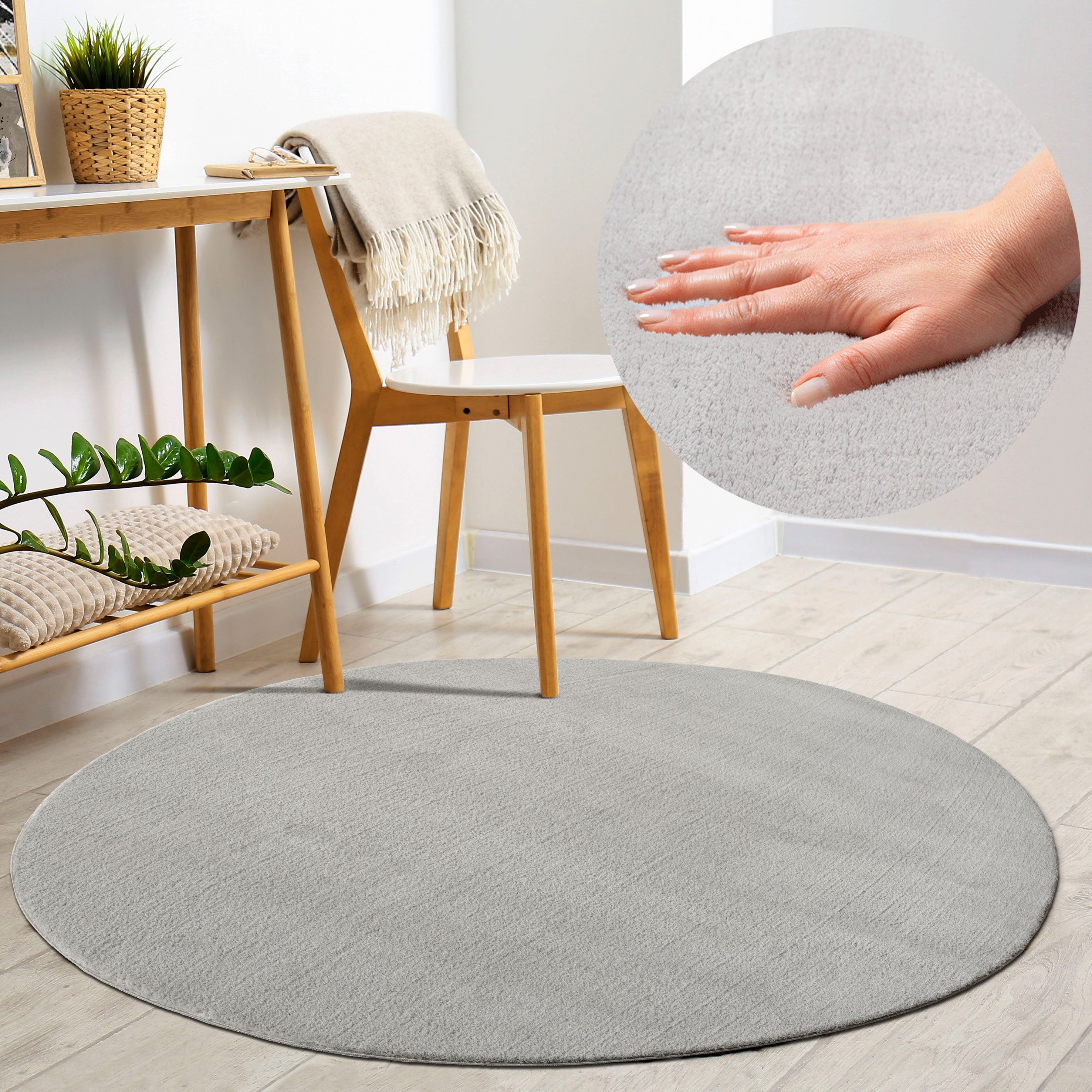 merinos Vloerkleed Loft 37 Vloerkleed van imitatiebont bijzonder zacht en behaaglijk, voelt als bont