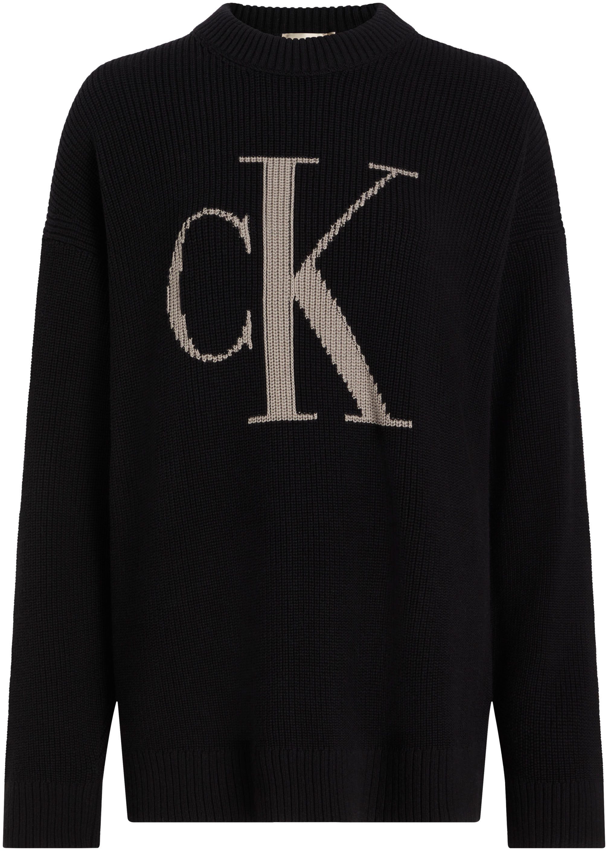 Calvin Klein Gebreide trui CK INTARSIA HIGH NECK SWEATER