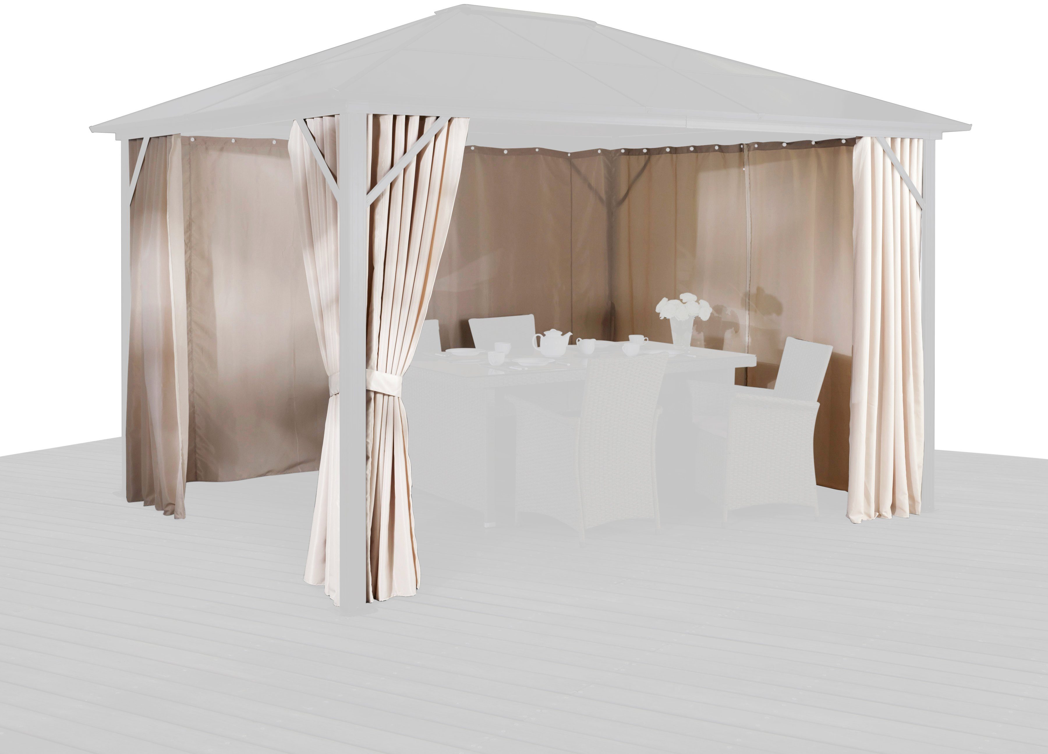 KONIFERA Zij-element partytent Aruba (set)