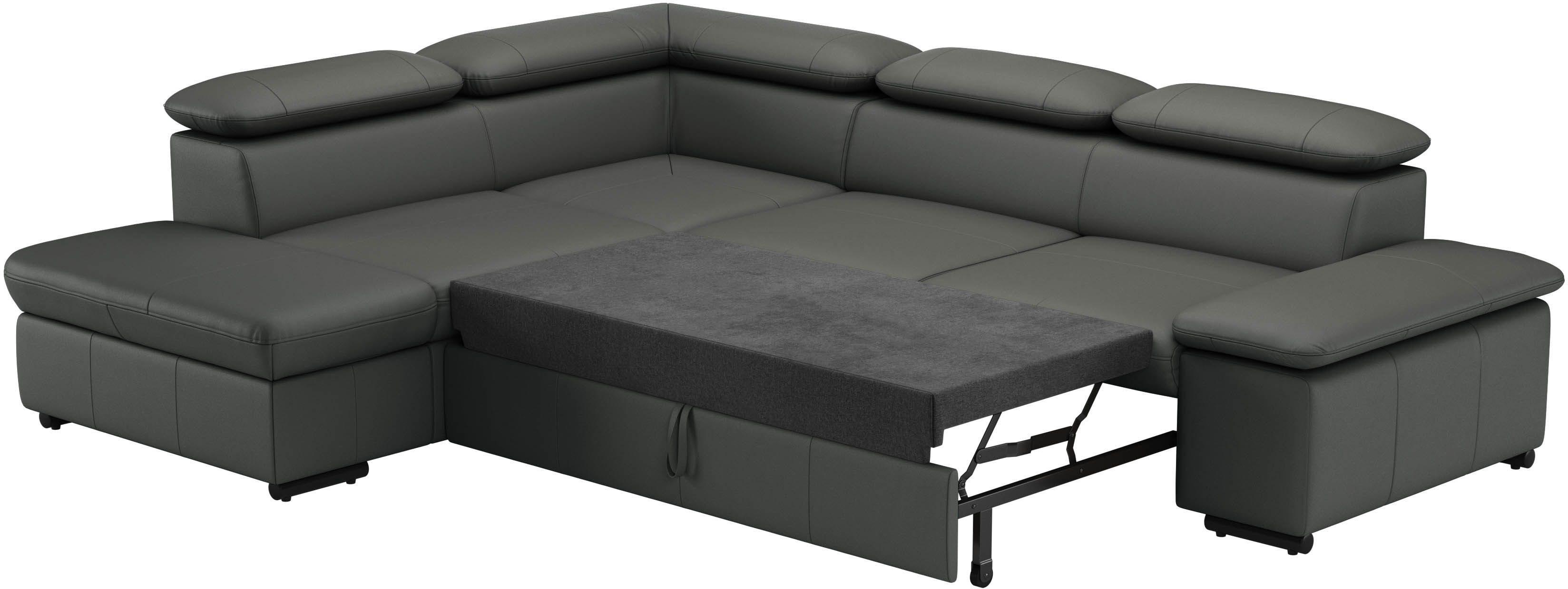 sit&more Hoekbank Alcudia L-vorm met armverstelling, optionele hoofdeindverstelling en bedfunctie
