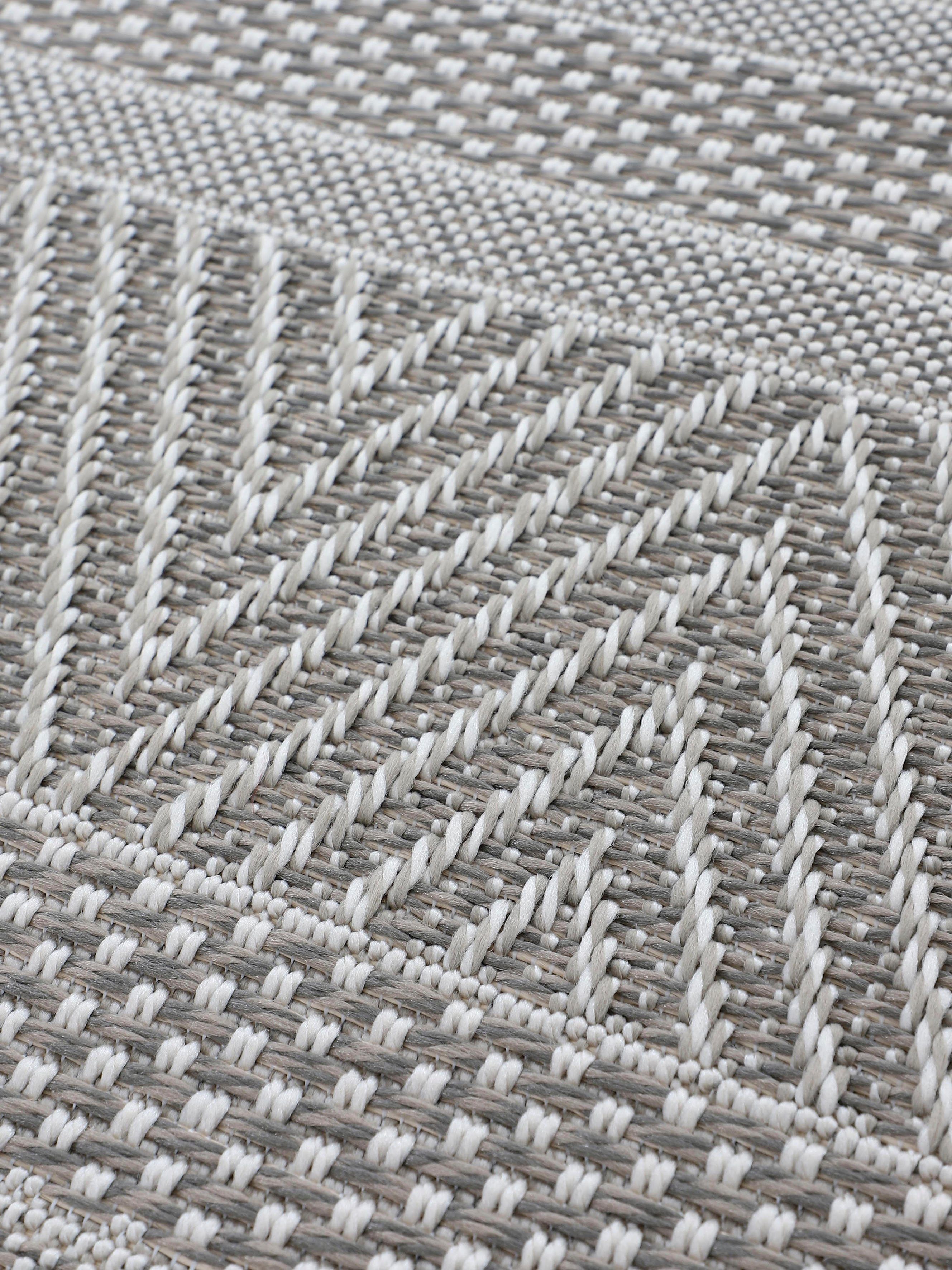 carpetfine Vloerkleed Boho 101 robust vlakweefsel, sisal look, uv-bestendig, buitenruimte
