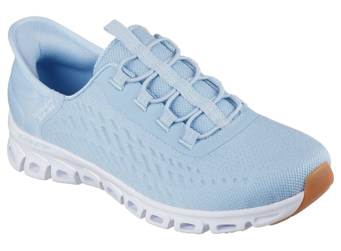Skechers Slip-on sneakers GLIDE-STEP-TRANQUILITY , slipper, vrijetijdsschoen met slip-ins technologie dames lage sneakers maat 41 blauw