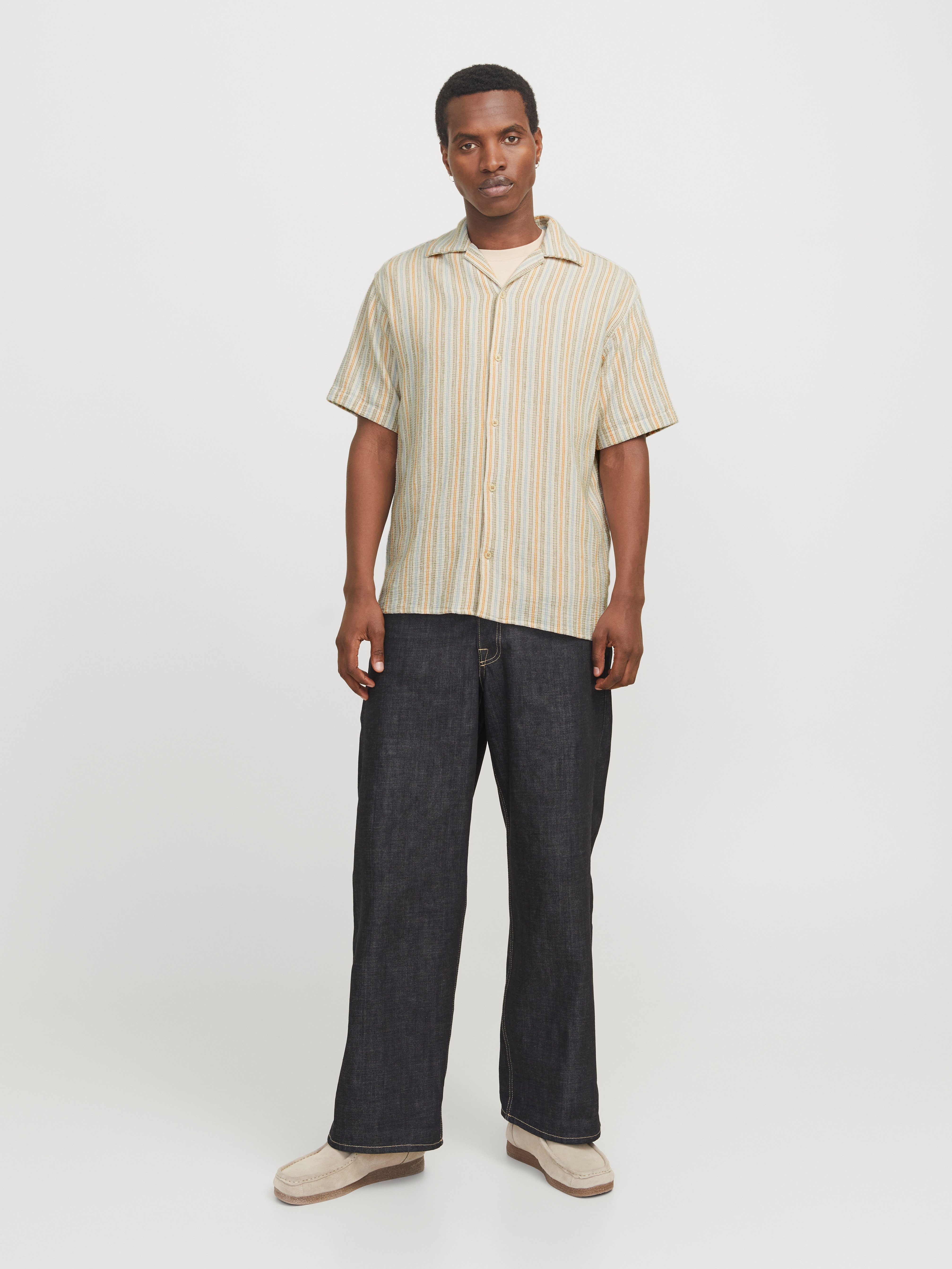 Jack & Jones Overhemd met korte mouwen JORCOBA STRIPE RESORT SHIRT SS SN