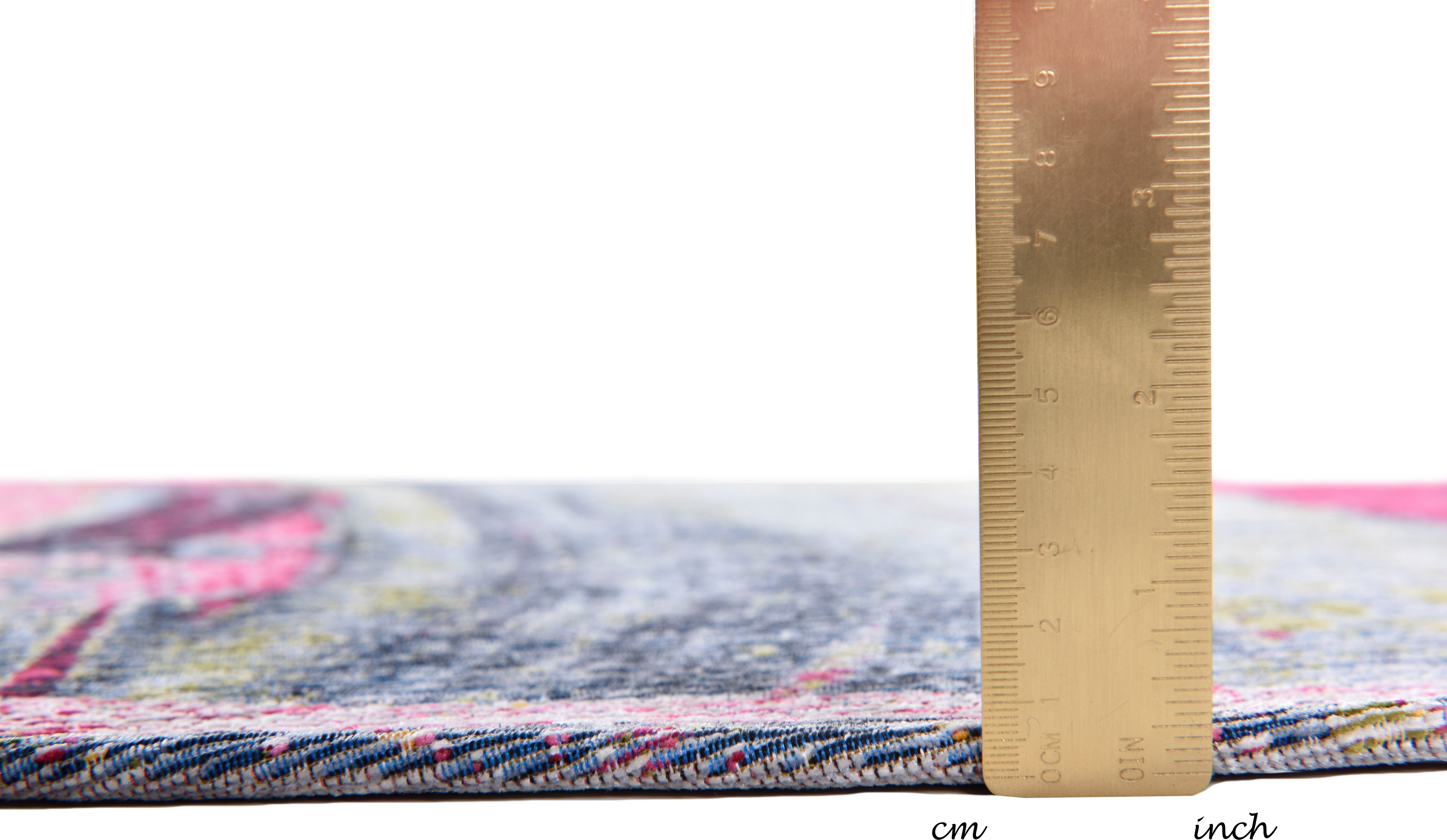 Gino Falcone Vloerkleed Cosima-111 plat geweven jacquard-vloerkleed, met chenillegaren, modern design