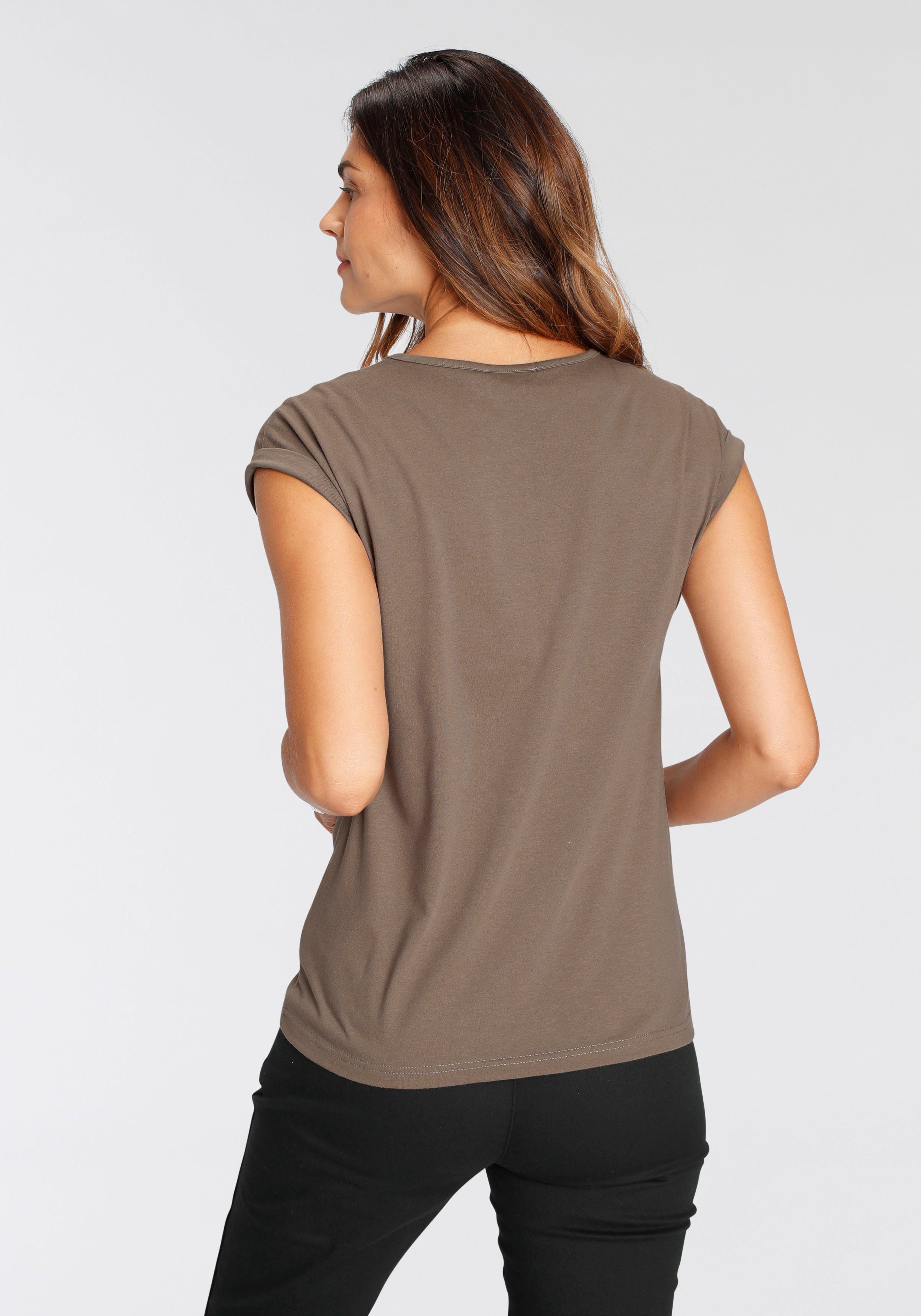 Boysen's T-shirt Korte mouwen, basic, ronde hals, voor vrije tijd en sport (set)