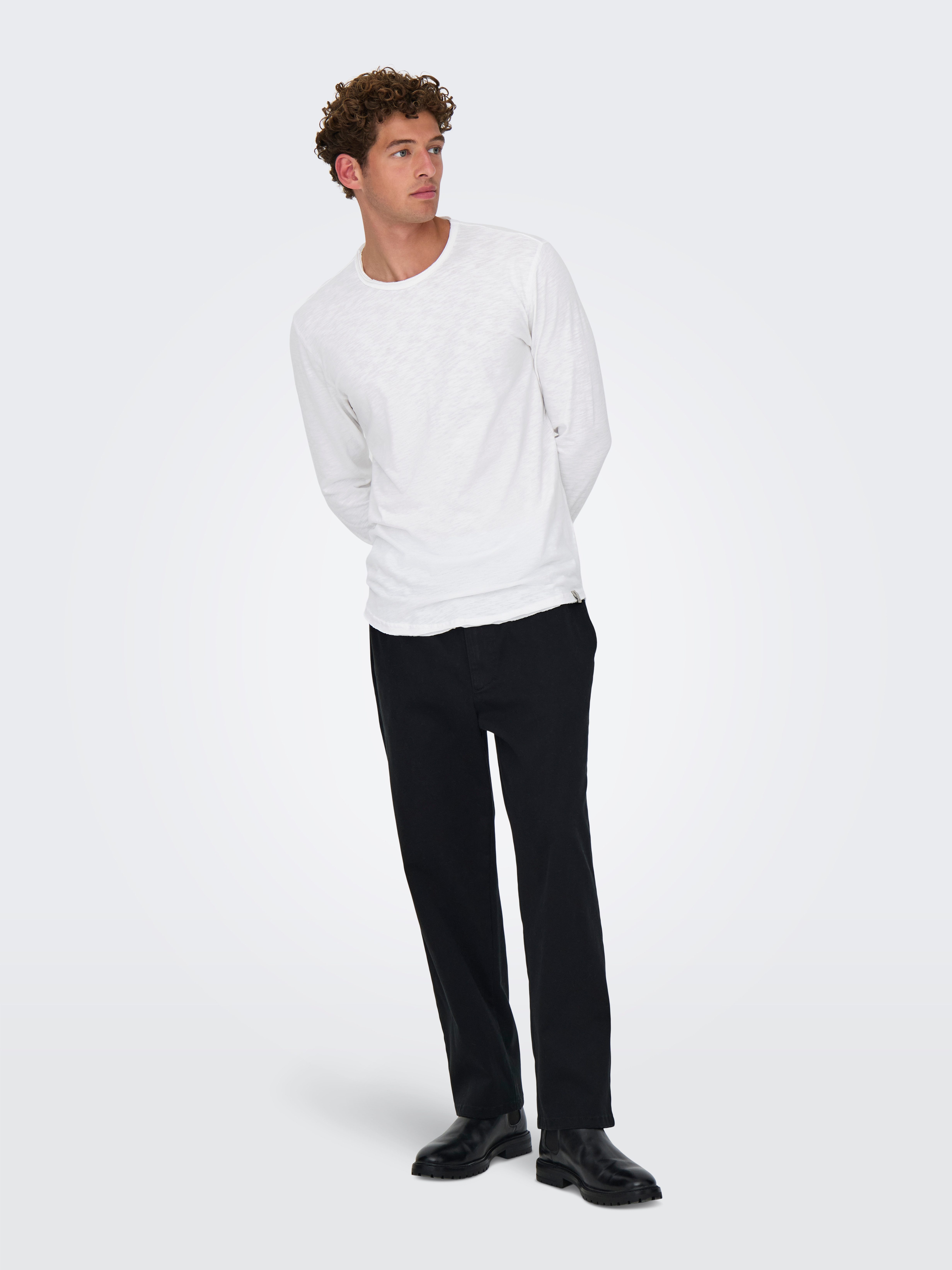 ONLY & SONS Shirt met lange mouwen ONSBENNE LONGY LS TEE VD
