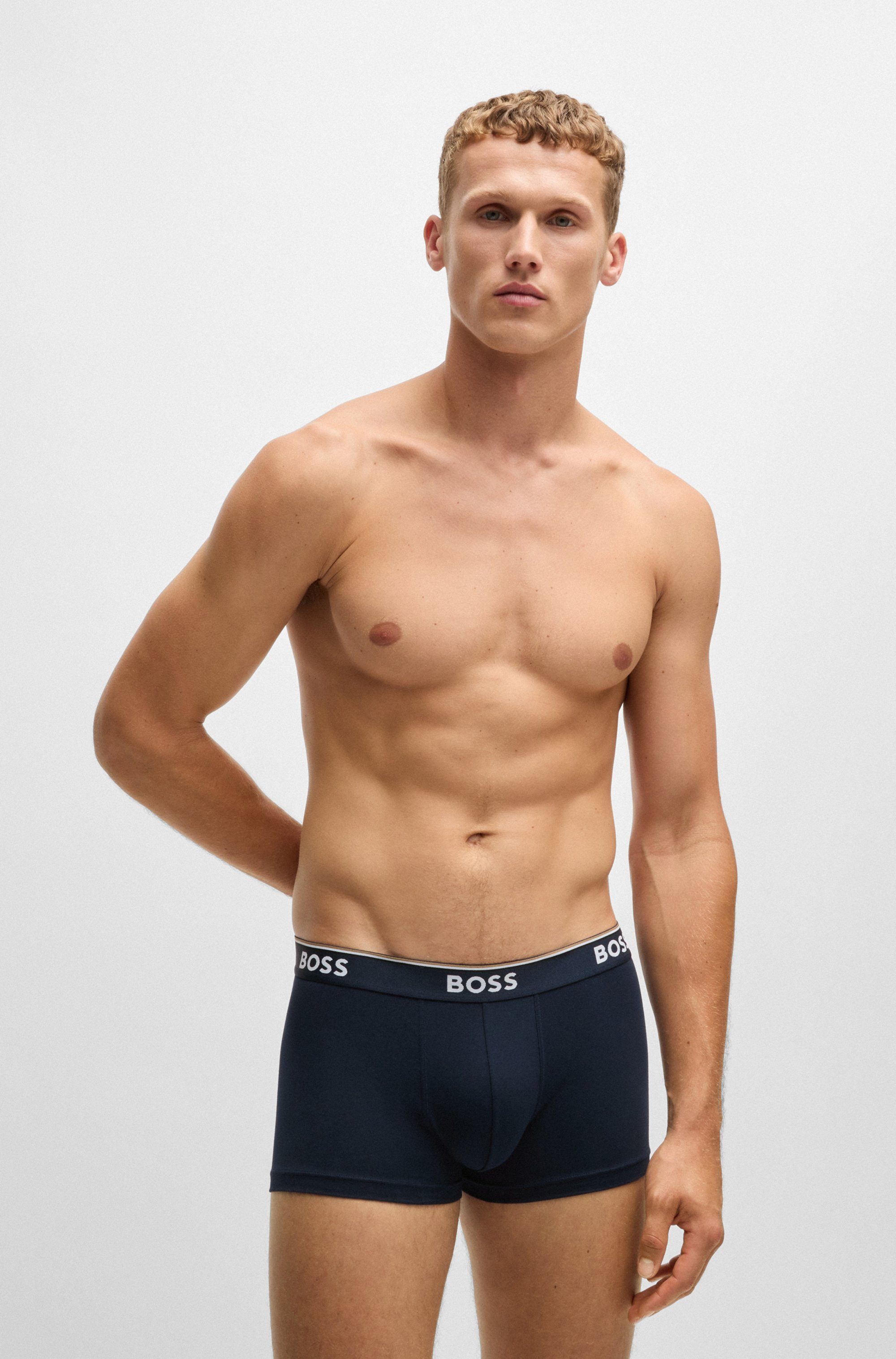 BOSS Boxershort met boss opdruk op de tailleband (3 stuks)