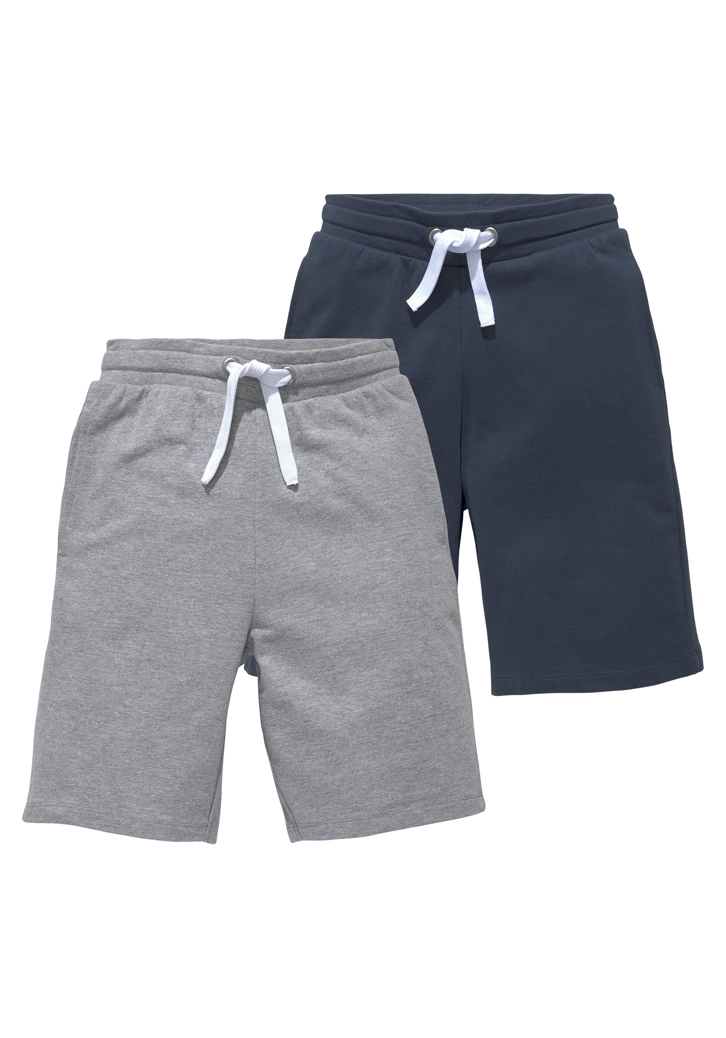 KIDSWORLD Sweatshort 2-pack sweat bermuda’s in must-have kleuren (set, 2-delig)