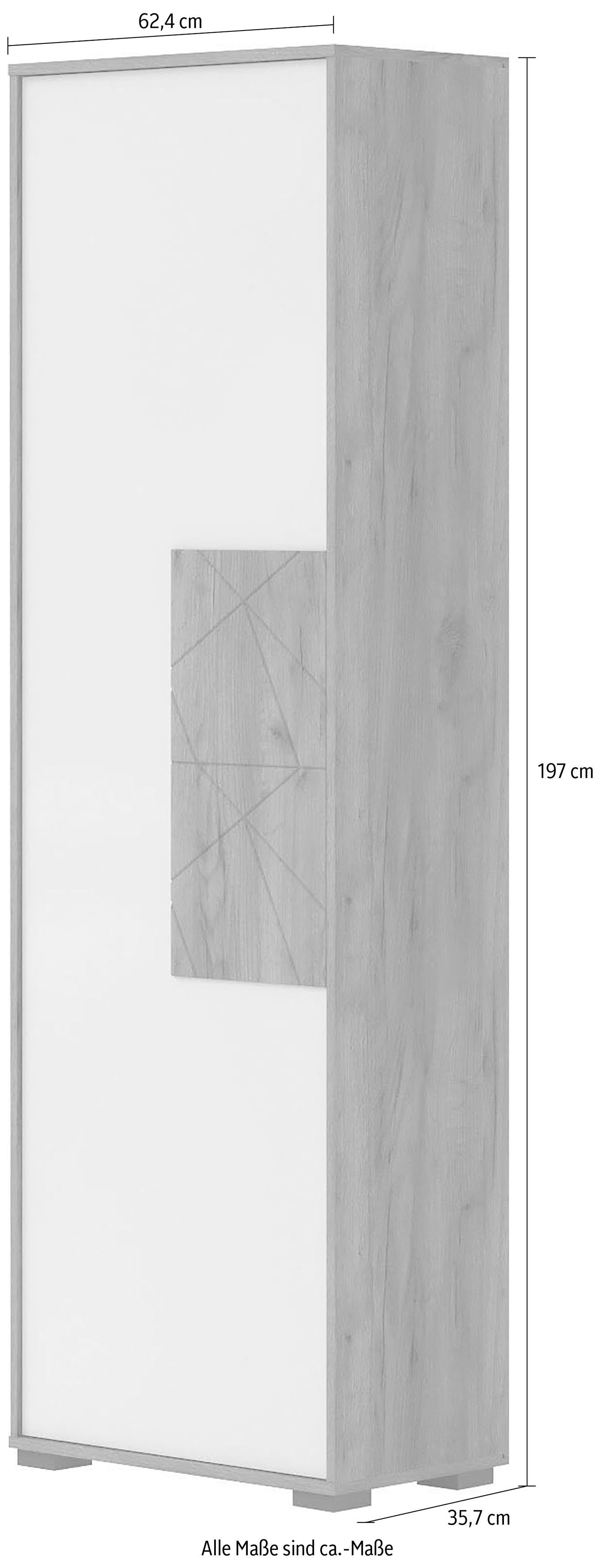 Places of Style Kledingkast Stela met push-to-open-functie