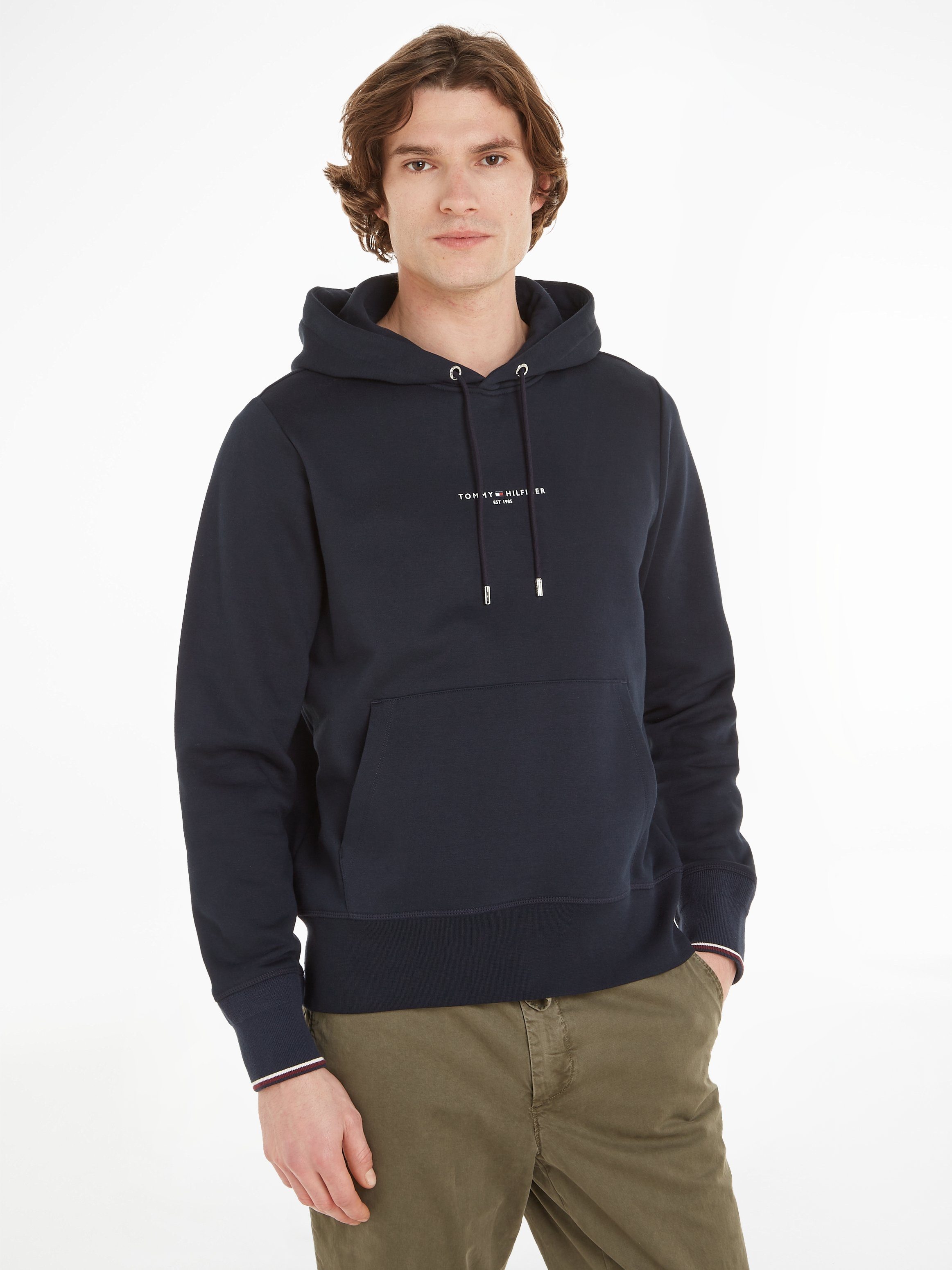 NU 20% KORTING: Tommy Hilfiger Hoodie TOMMY LOGO TIPPED HOODY